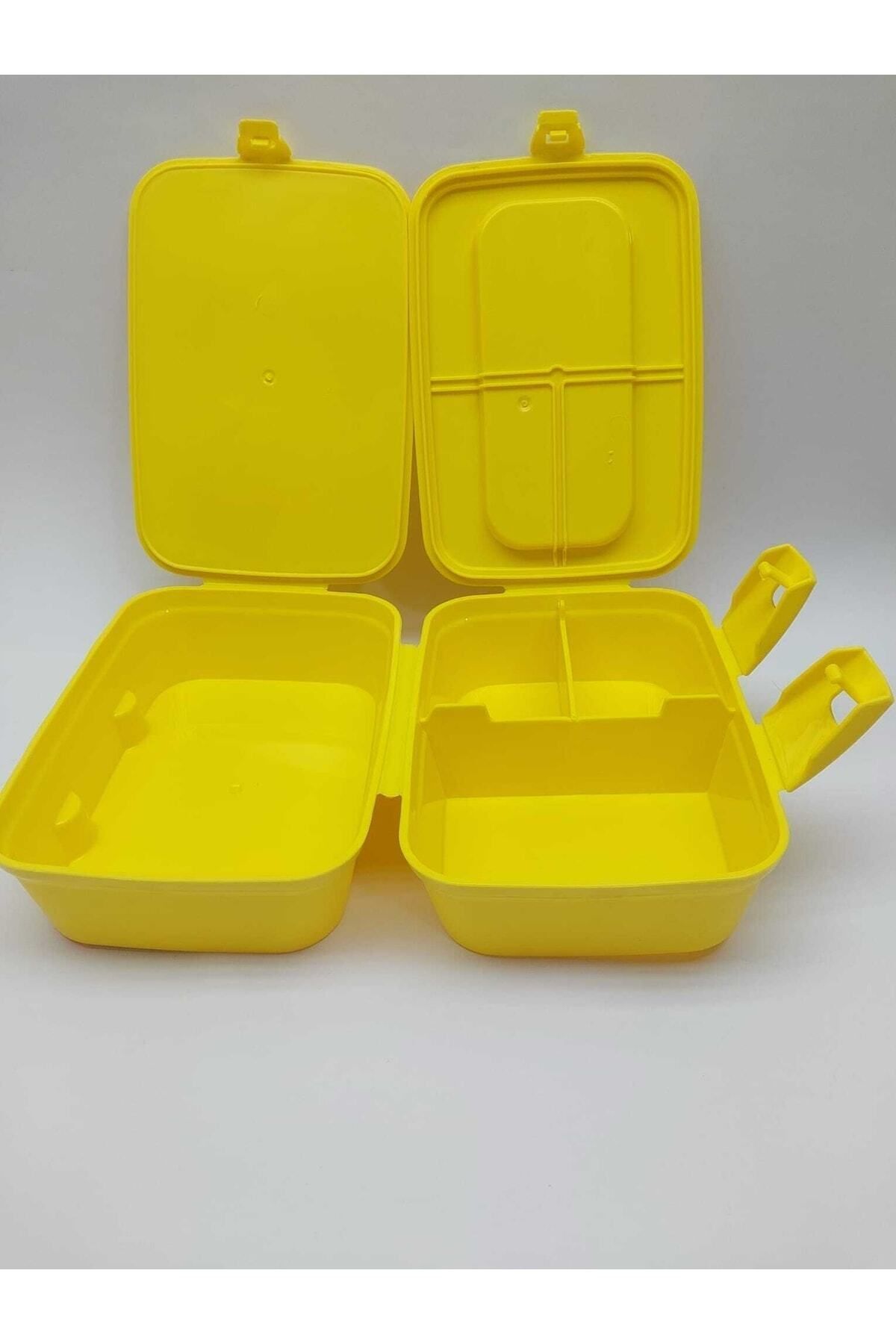 OPTİZON-Tweety Two-layer Lunch Box with Compartments - Double Layer Box with Fork and Spoon 6
