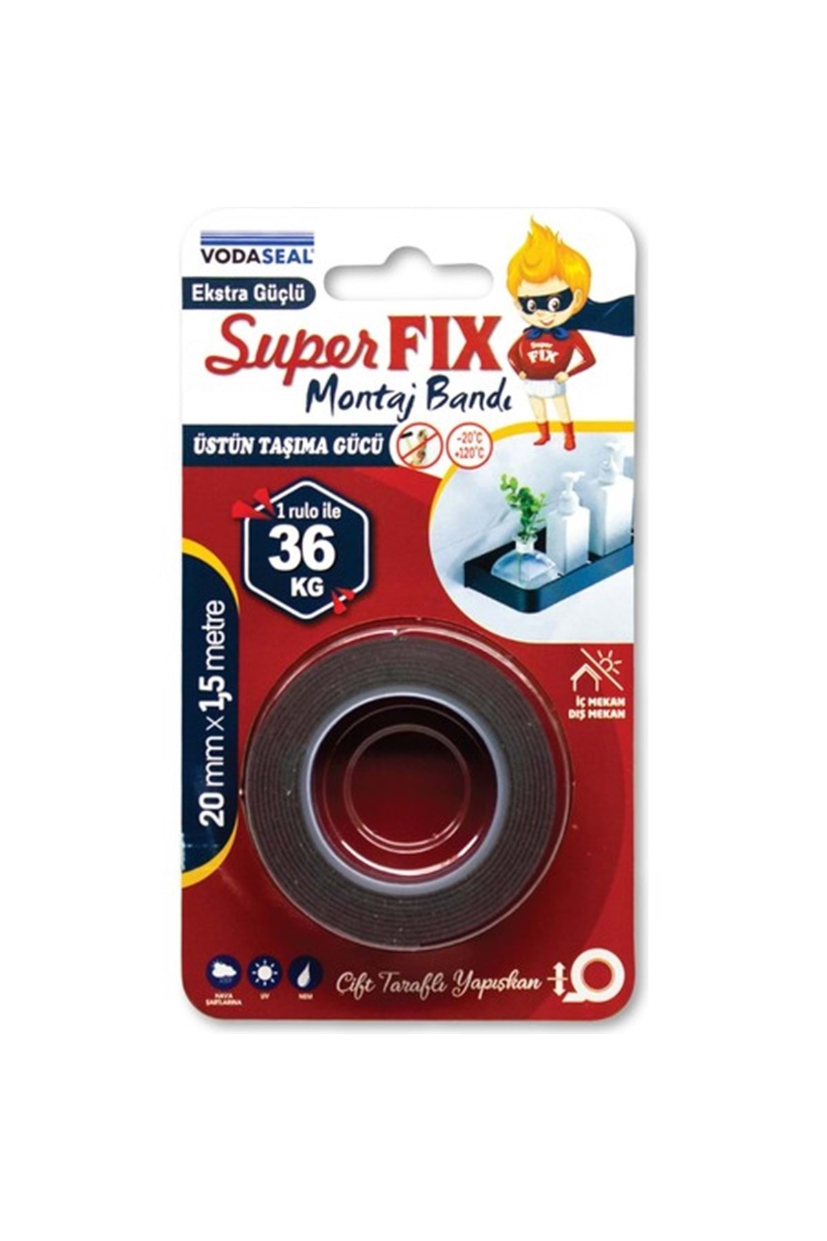 Vodaseal Süperfix Montaj Bandı 20 Mm X 1,5 Mt - Fiyatı, Yorumları