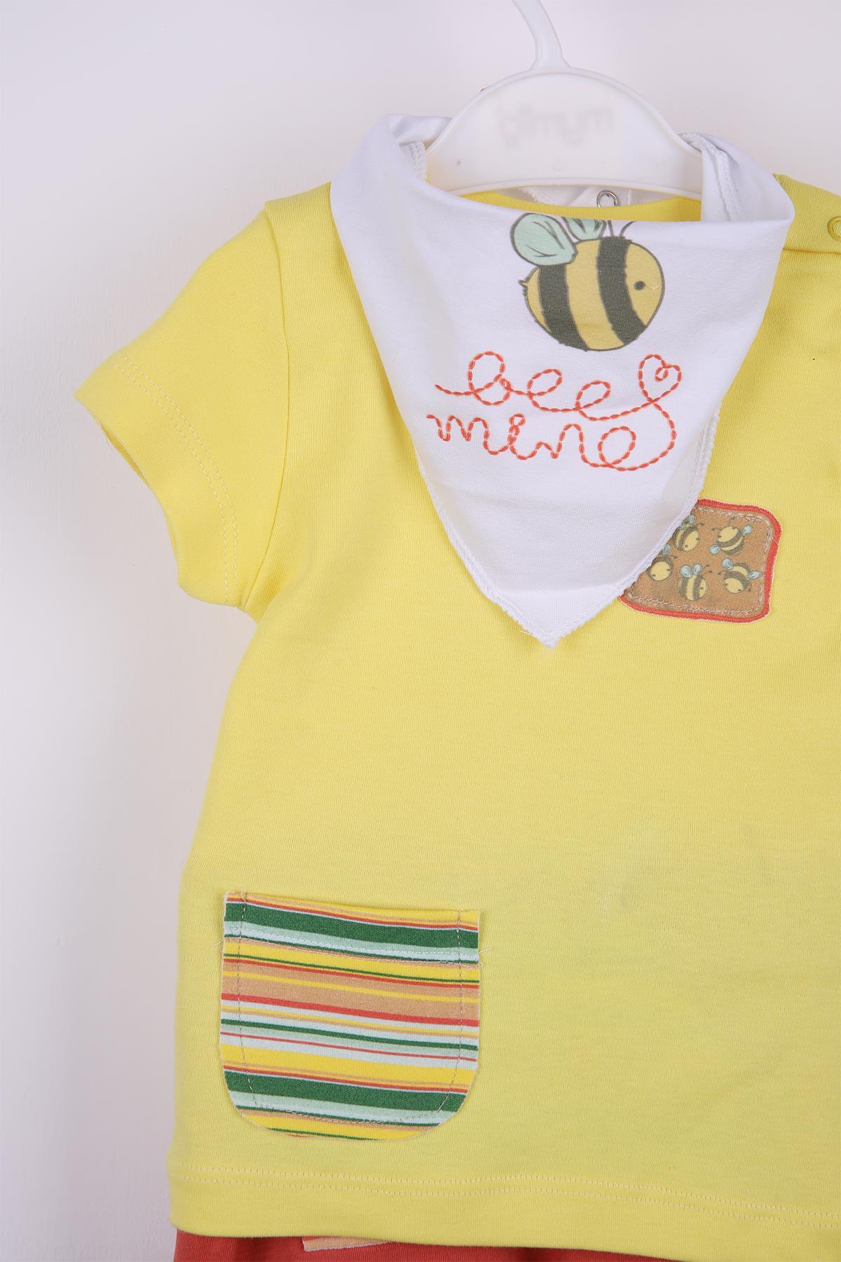 ست نوزادی پسرانه – دخترانه زرد Pino Baby | 3426 اورجینال - تصویر 2