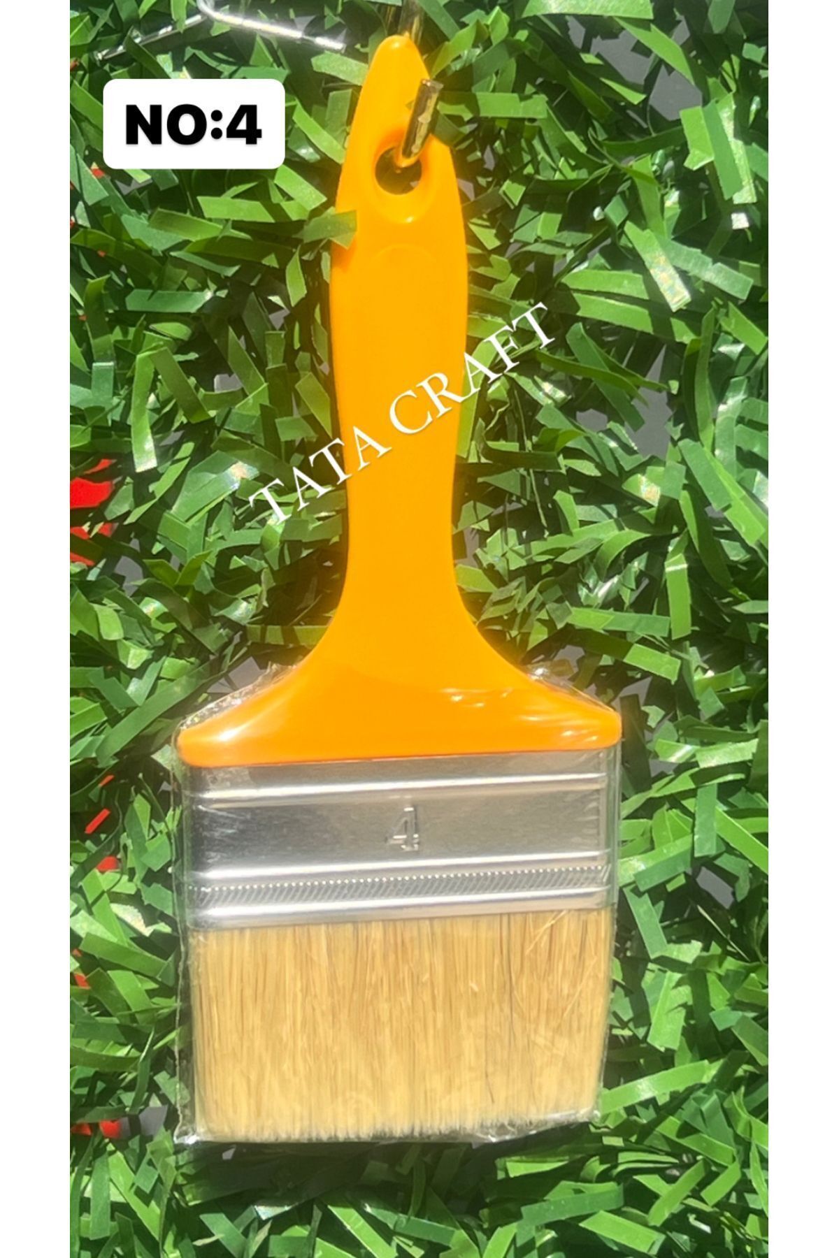 TATA CRAFT KESTİRME FIRÇA NO:4 PLASTİK SAPLI