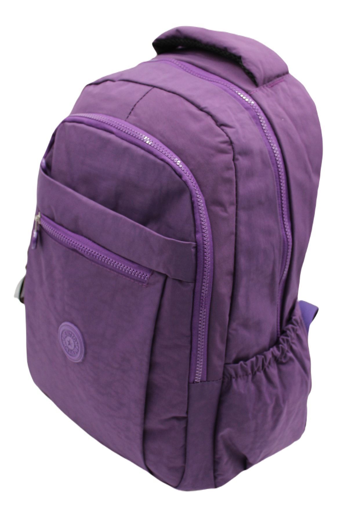 Bevitton-Rucsac de școală unisex violet din material impermeabil 2300 4