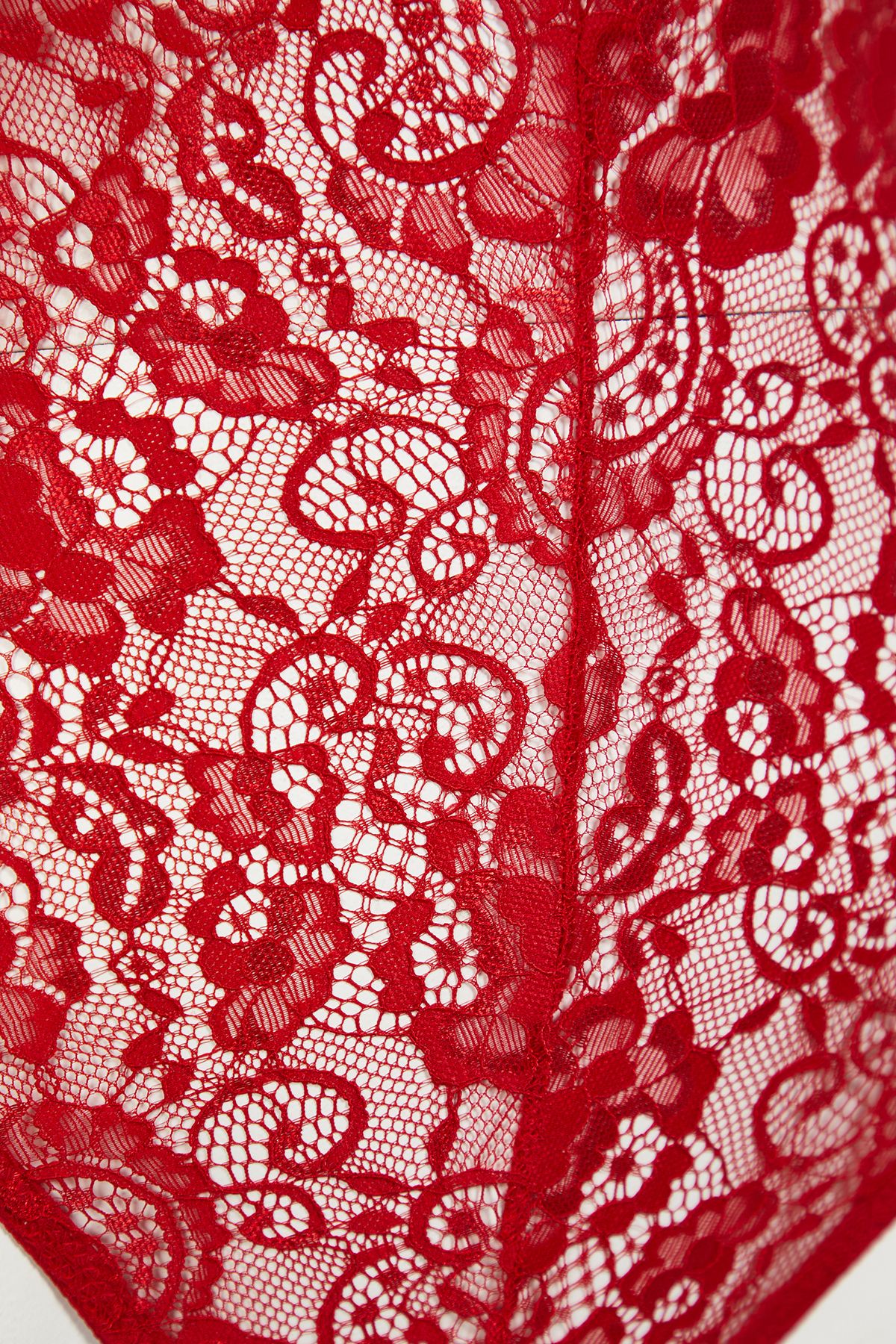 Trendyol Collection-Roter Spitzenbody mit Druckknopfverschluss und Cut-Outs - THMAW23BD00011 7