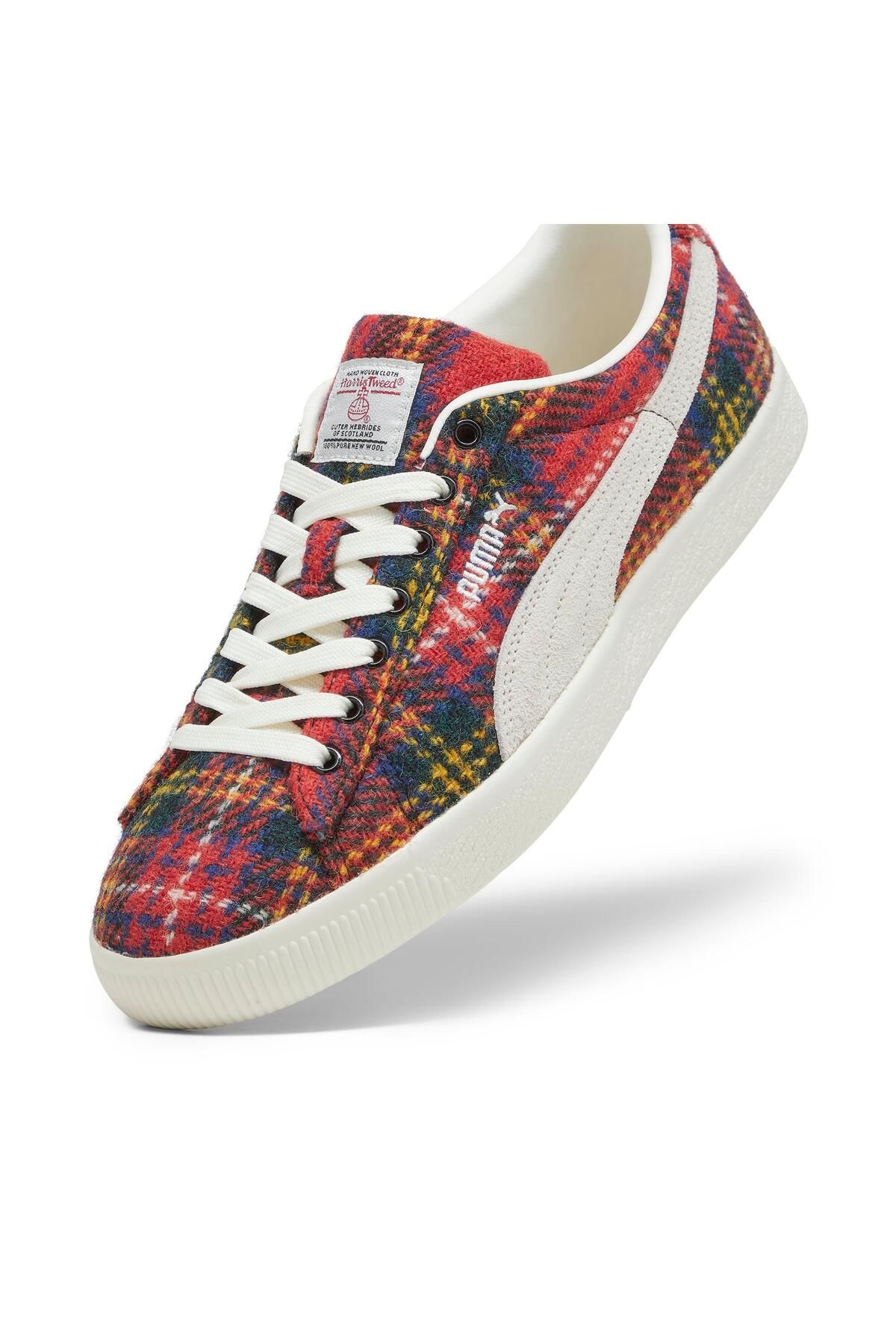 Puma-VTG Harris Tweed Suede - Frosted Ivory-Red 6