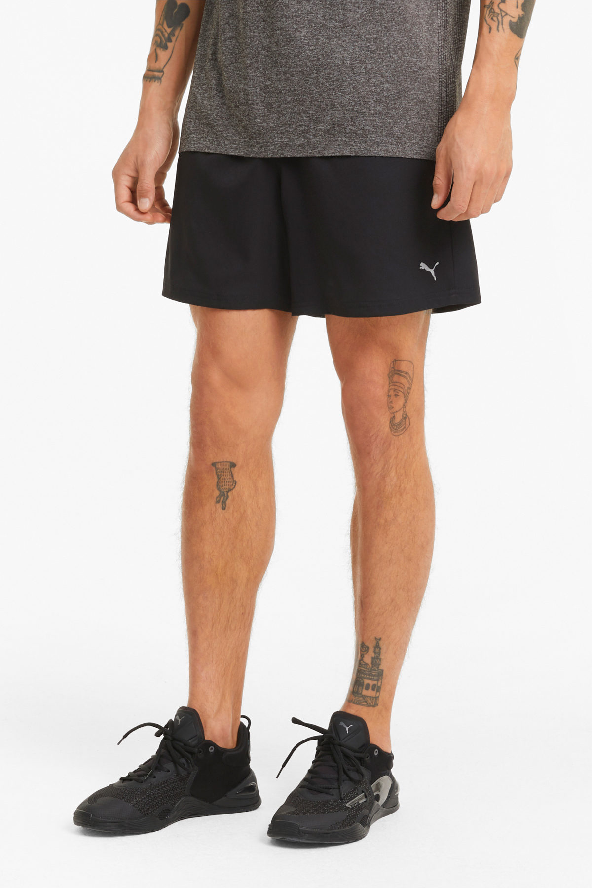 شورت و شلوارک مردانه مشکی پوما | 520317 اورجینال - تصویر 3