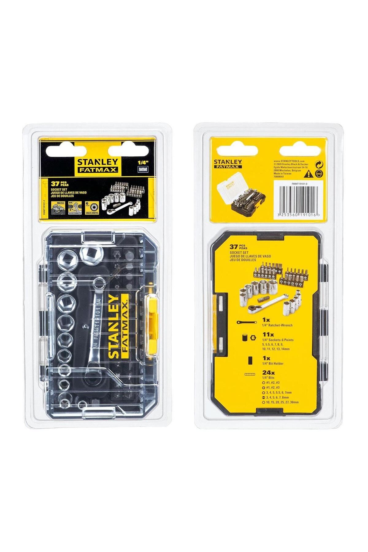 Stanley-Fatmax 1/4" Mini Socket and Bits End Set 37 Pieces 8