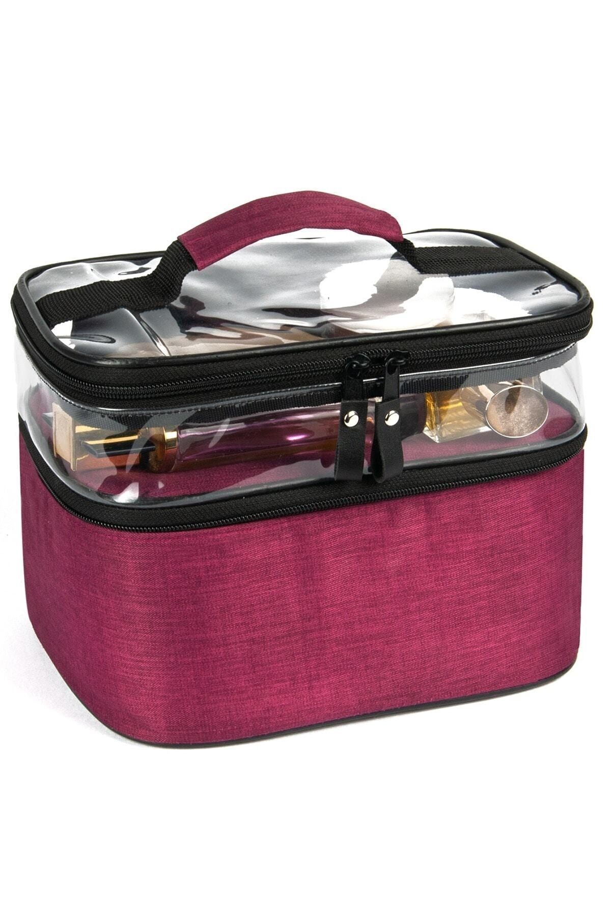 Ankaflex-حقيبة مكياج حقيبة مكياج حقيبة شفافة مجموعة سفر احترافية حقيبة مكياج Cantasi Luggage 2