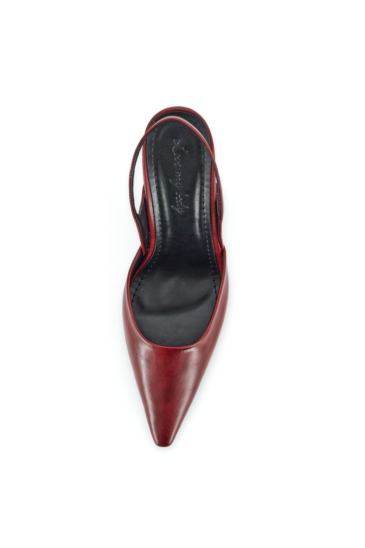 Love My Body Evening Shoes Burgundy Flat Trendyol