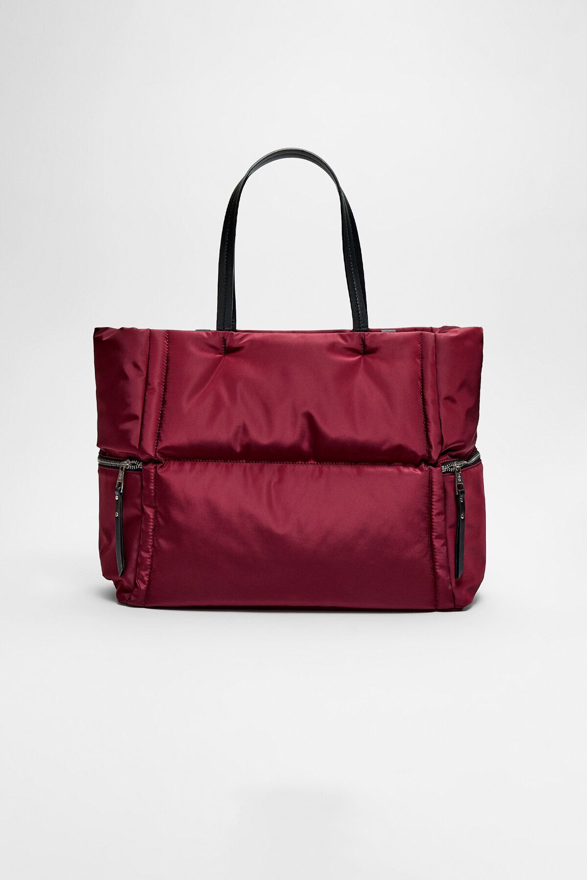 Stradivarius Zippered Fabric Tote Bag Trendyol