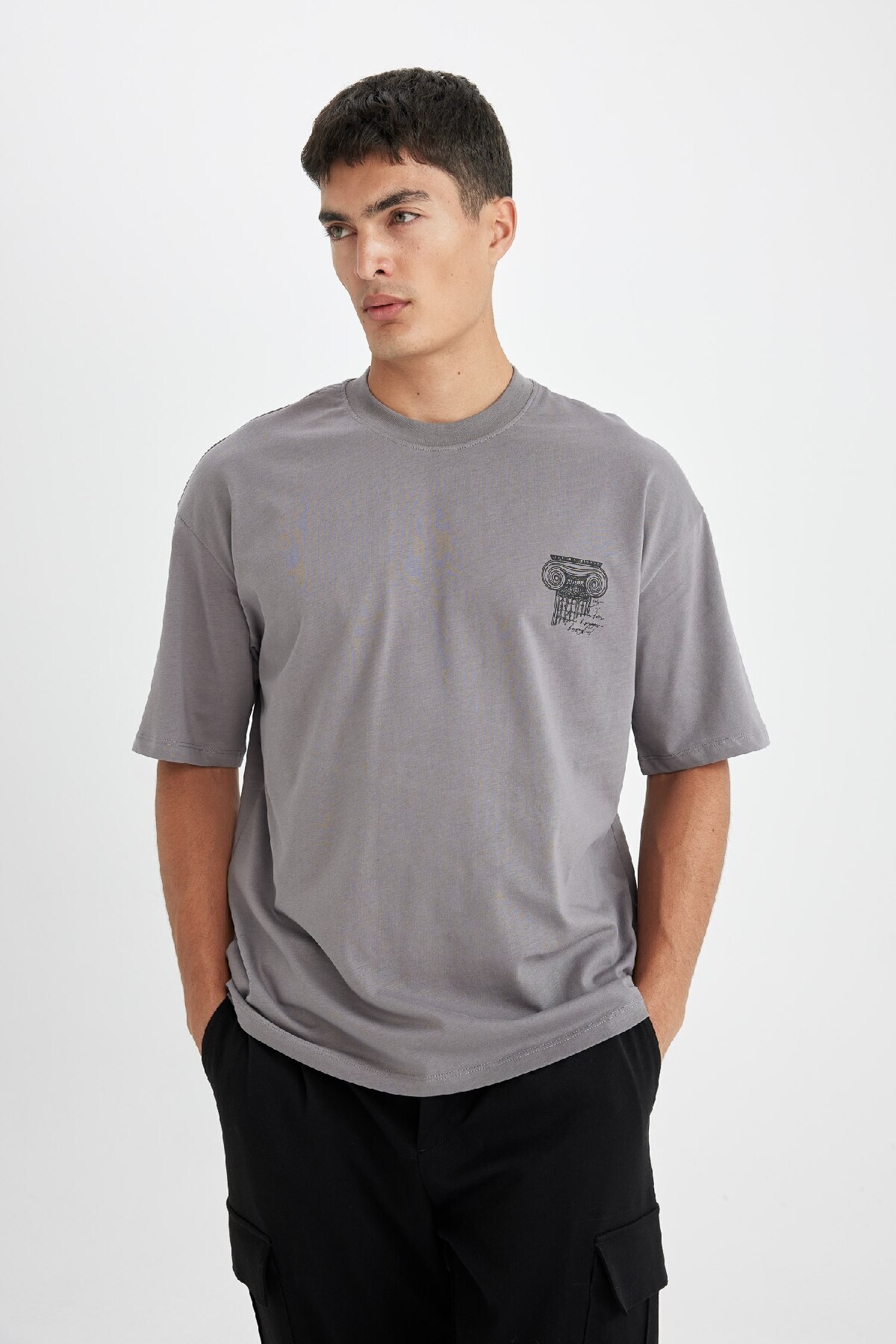 تی شرت مردانه دفاکتو | D4908AX24AU Defacto - Image 3