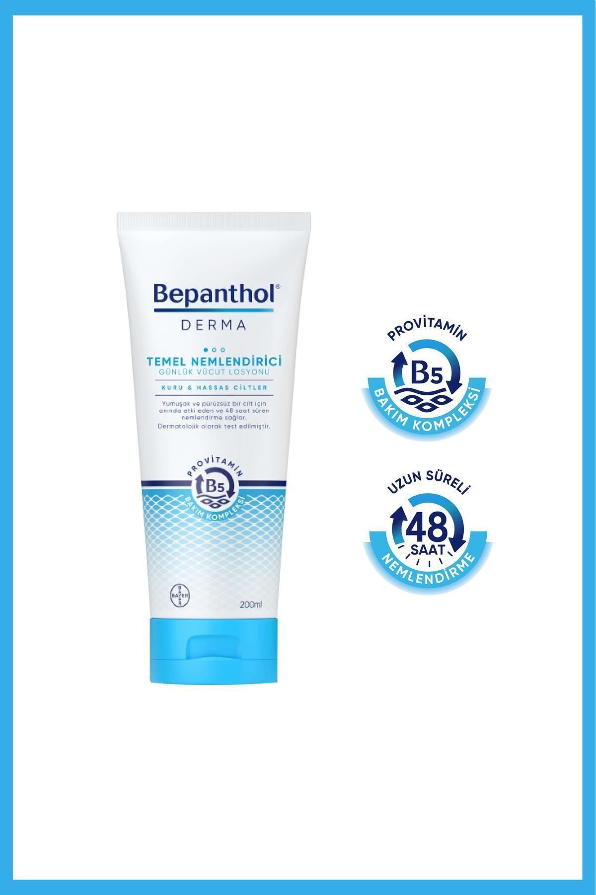 Derma Temel Nemlendirici 200 ml Losyon & 5 adet Günlük Vücut Bakım Losyonu 10 ml - 7