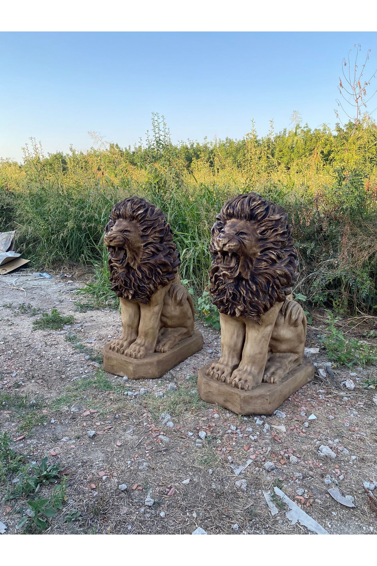 HEYKEL 1.50 METRE YÜKSEKLİK OTURAN ASLAN