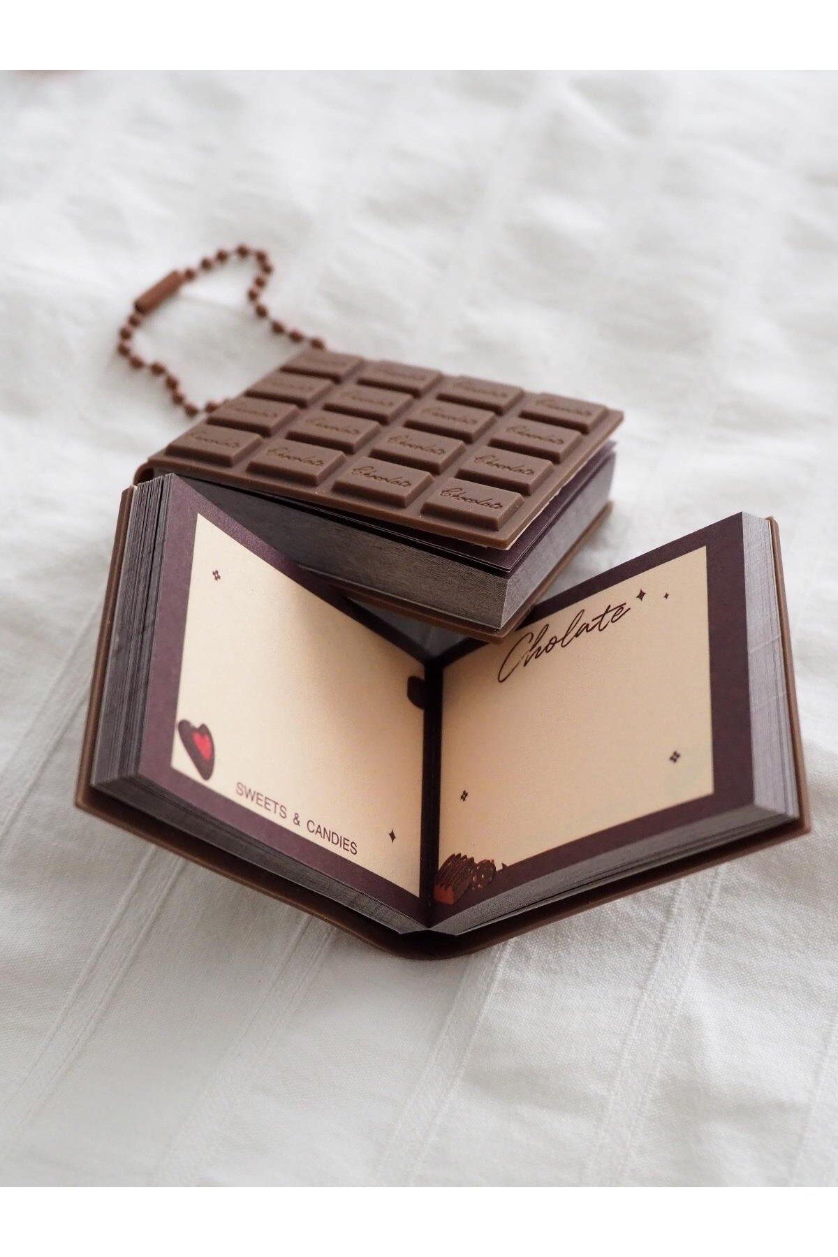 Planet Butik-Chocolate Designed Set of 2 Keychain Notebook 5