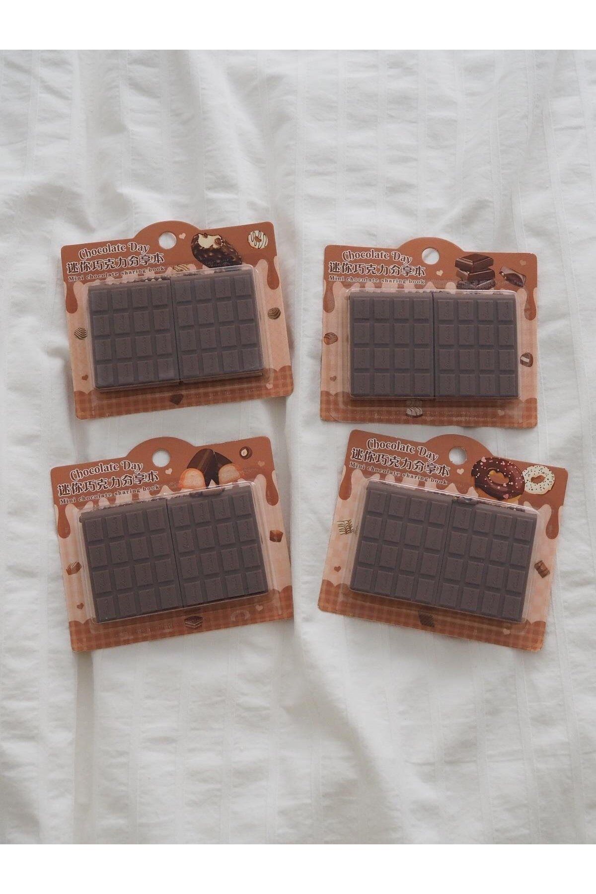 Planet Butik-Chocolate Designed Set of 2 Keychain Notebook 4