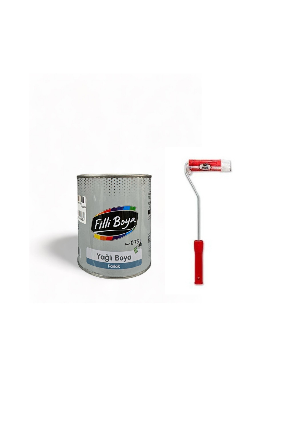 Filli Boya Yağlı Boya Beyaz 0.75L ve Parmak Rulo