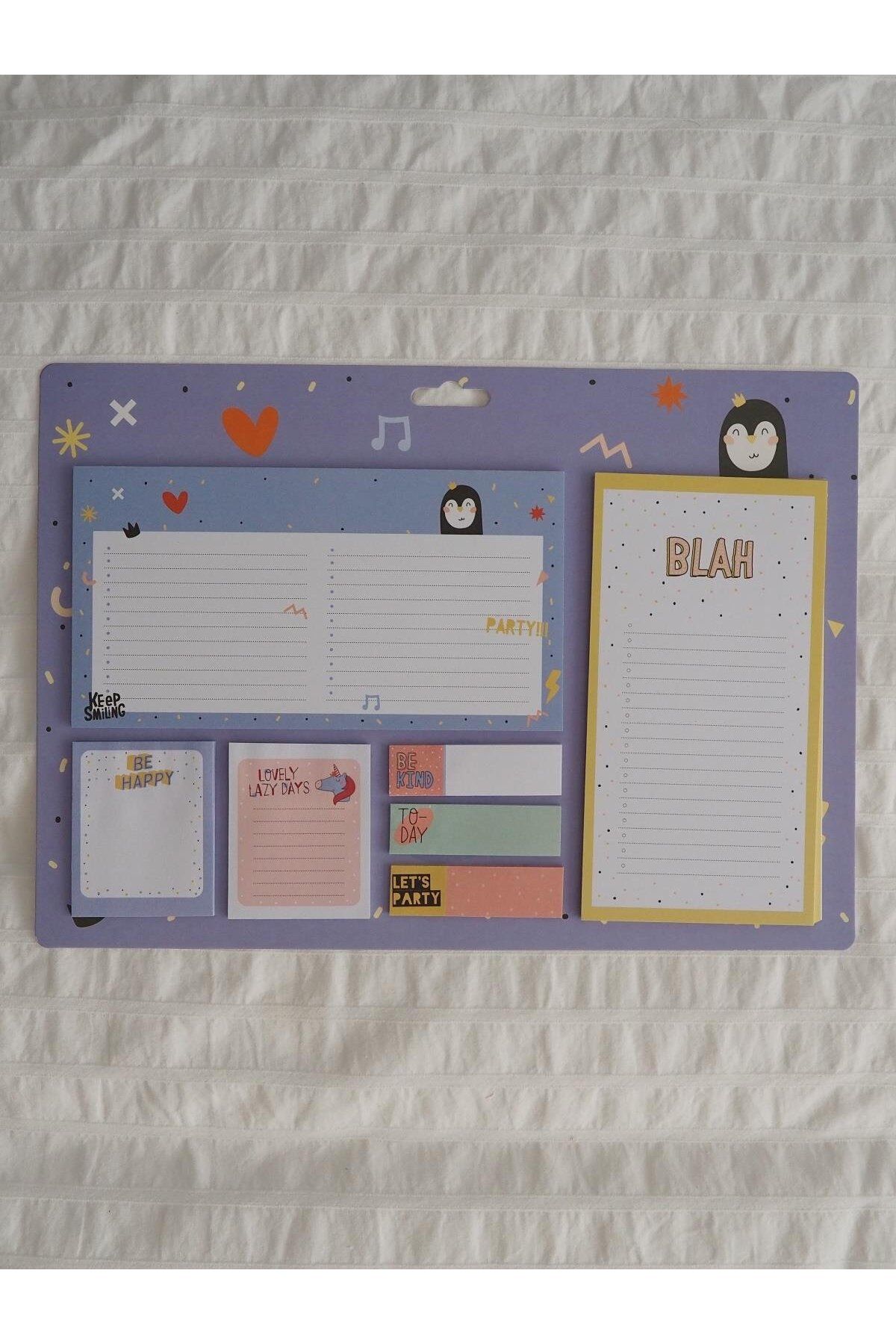 Planet Butik-Penguin Large Post-it Set - with Weekly Planner Design 2