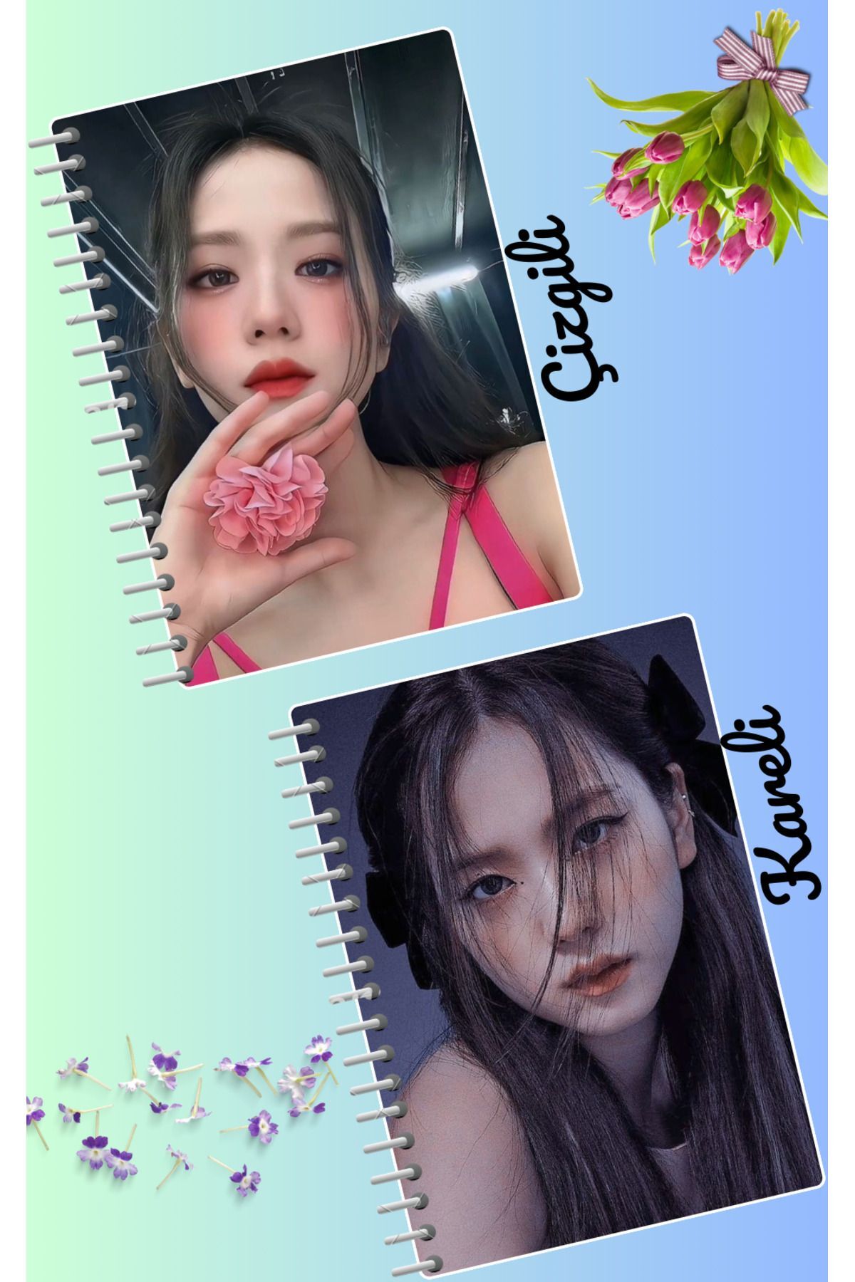 animeandyourworld Jiso blackpink defter seti 2 adet A4 boyutu 21