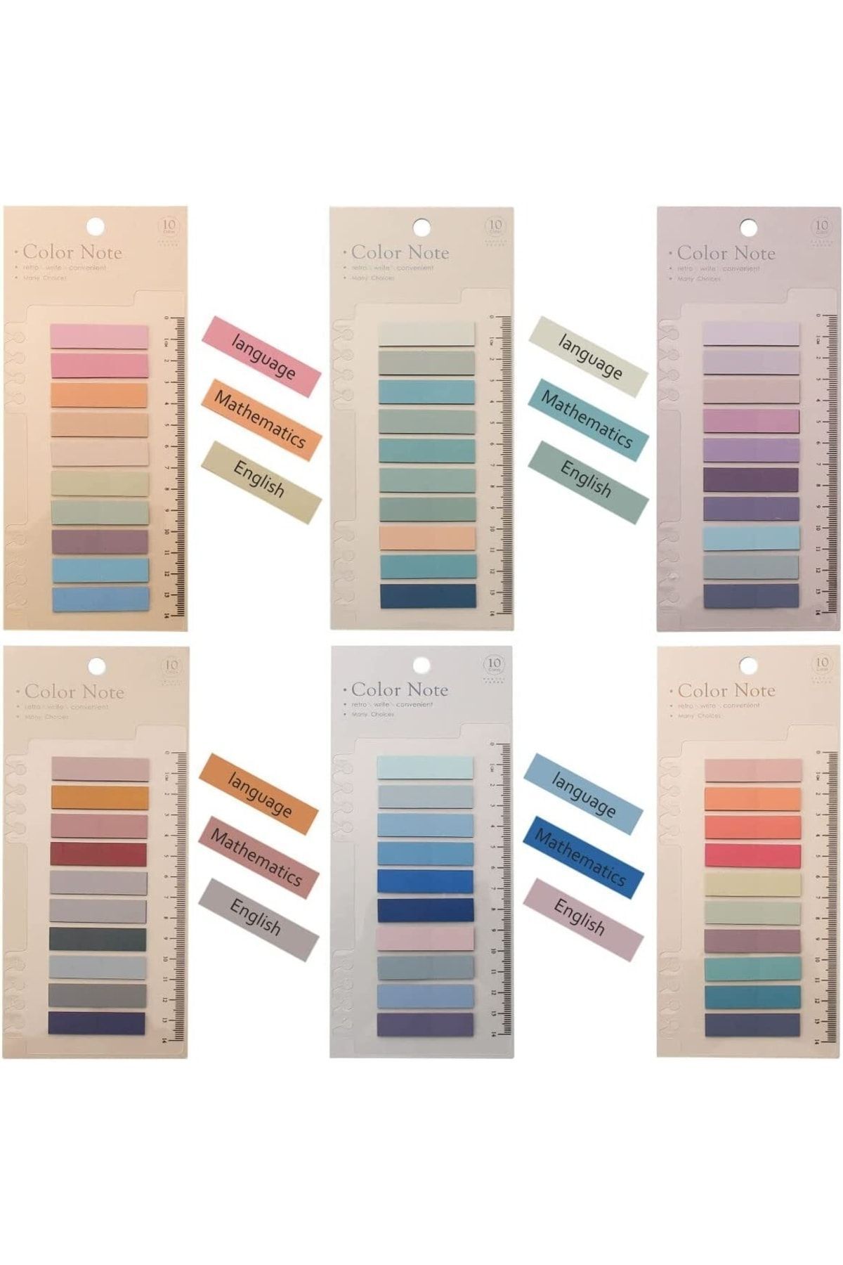 EZOSHOP-Post-it Sticky Notes Transparent Color Sticky Notepad Label Bookmarks 200 Sheets Star Sea 5