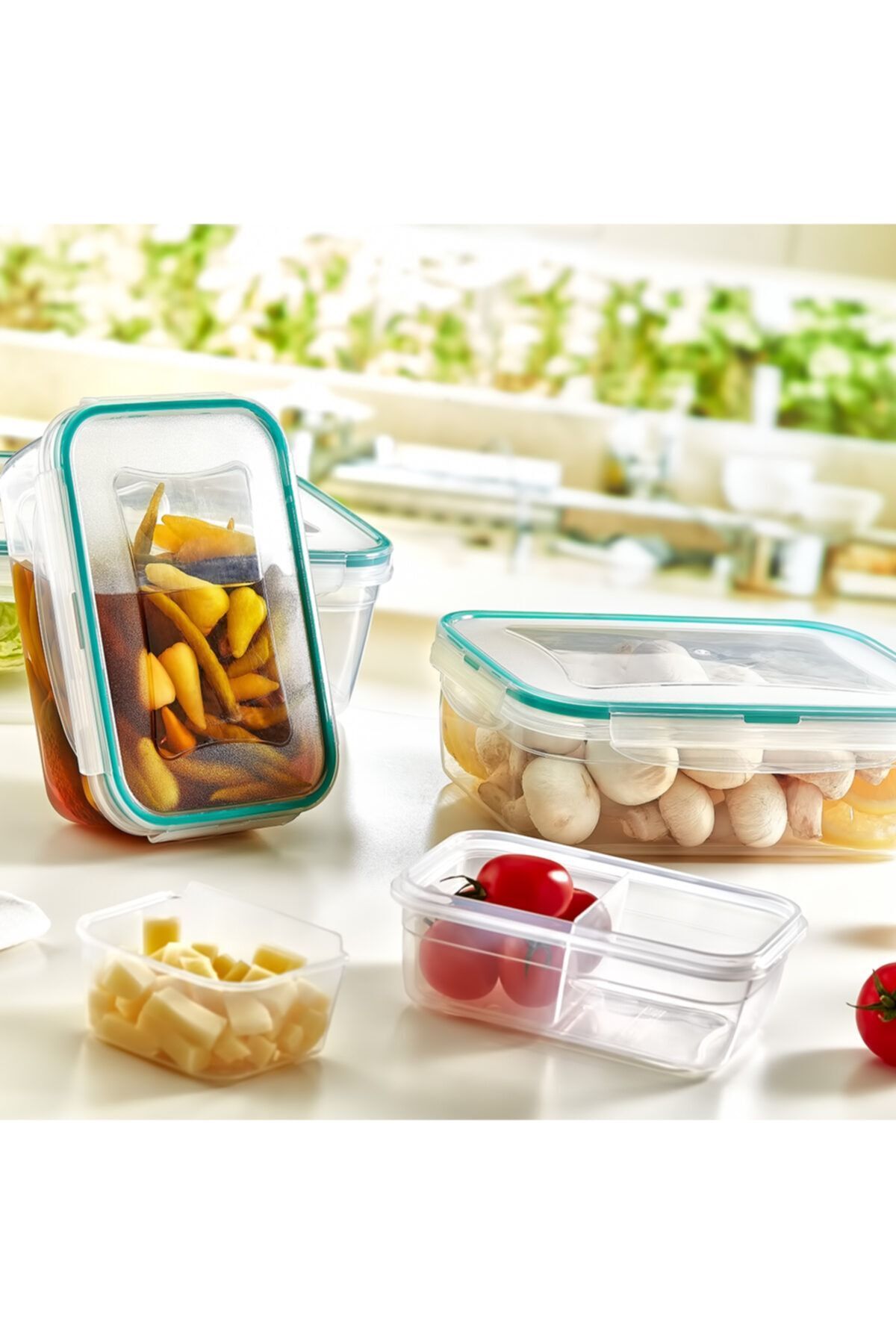 Emofom-Fresh Box Set of 4 400-800-1400-2500 ml Airtight & Liquid-Proof Storage Container & Lunch Box 3