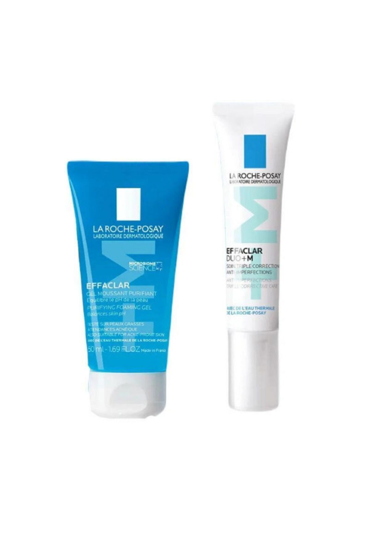 La Roche Posay-15ml and 50ml Cream and Cleansing Gel Set for Travel Size Imperfections 3