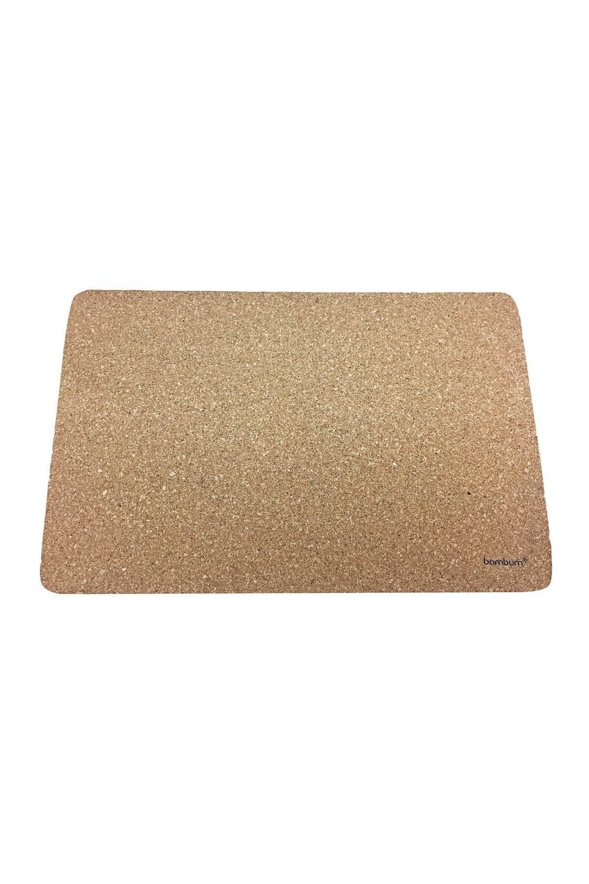 ASYA BAZAAR-Ikram World Bambum Red Cork Placemat Rectangular 1