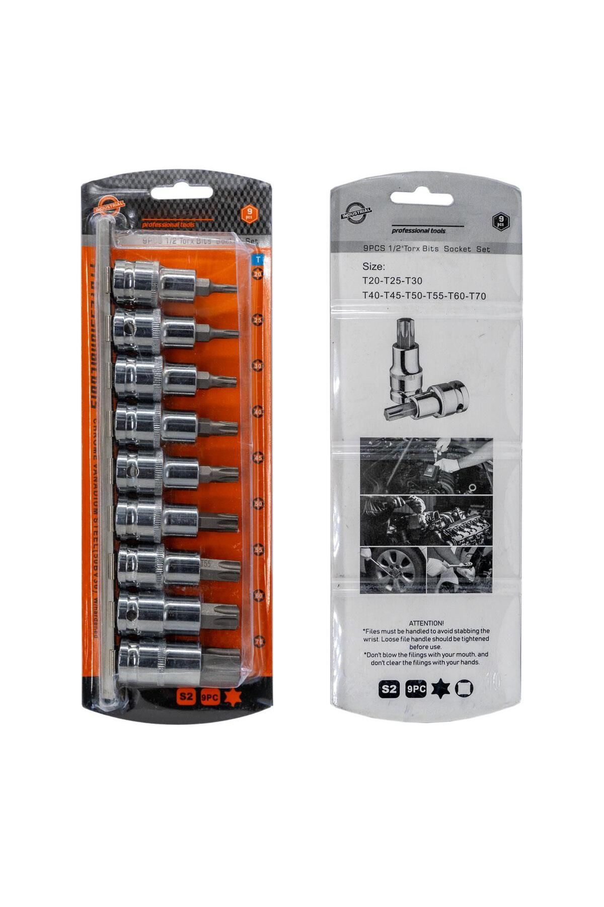 Titi-6195 1/2" Torx Bits - Rail 9 Piece Socket Wrench Set 5