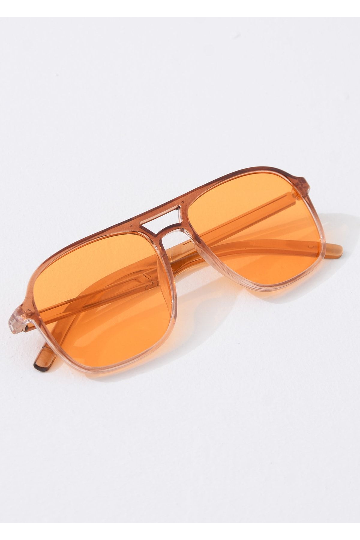 Duke Nickle-OranGe Square Frame unisex Sports SunGlasses - Uv 400 Intense Glass 6