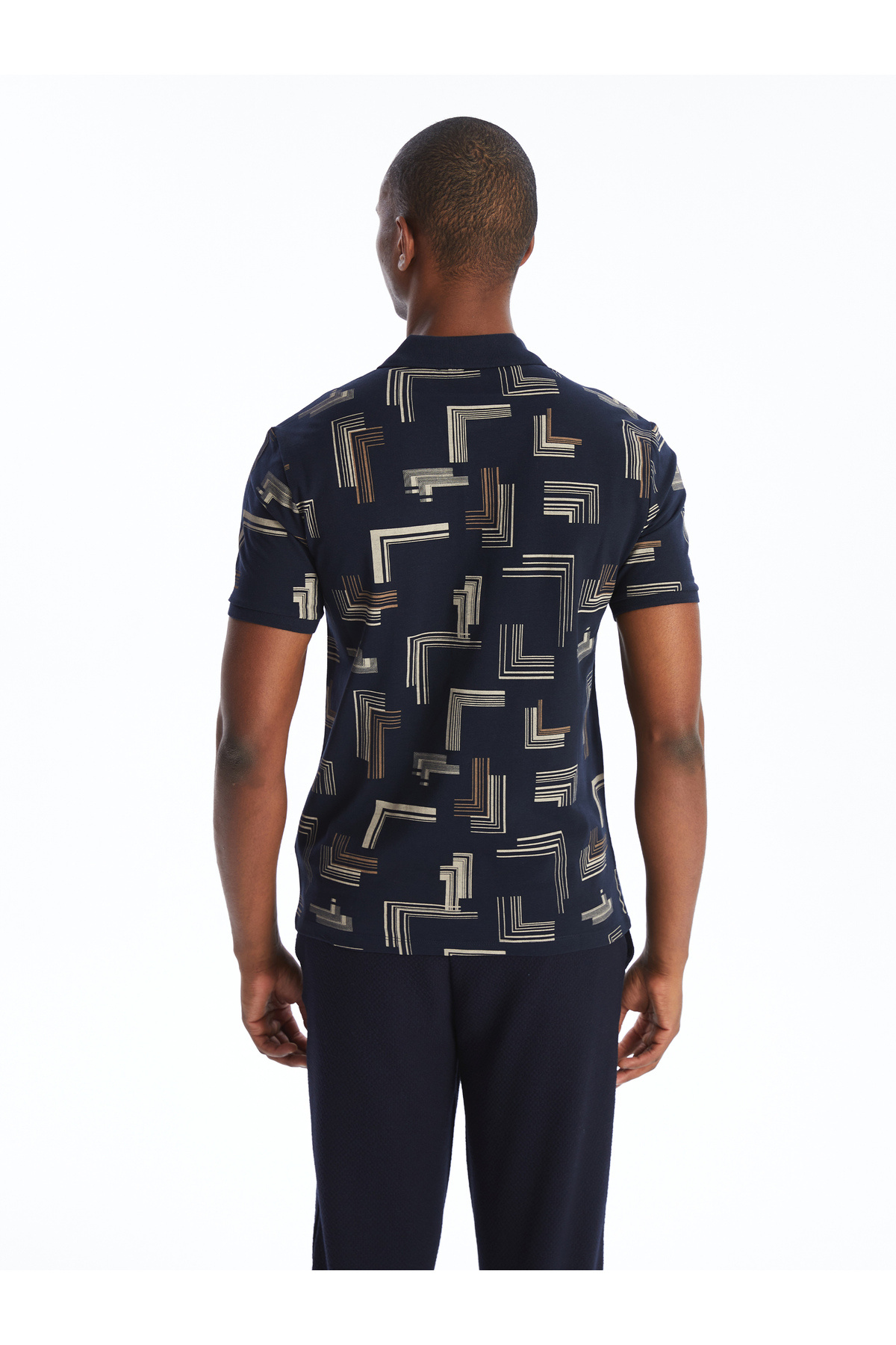 تیشرت مردانه آبی سرمه ای ال سی وایکیکی | S4JT24Z8 اورجینال - تصویر 5