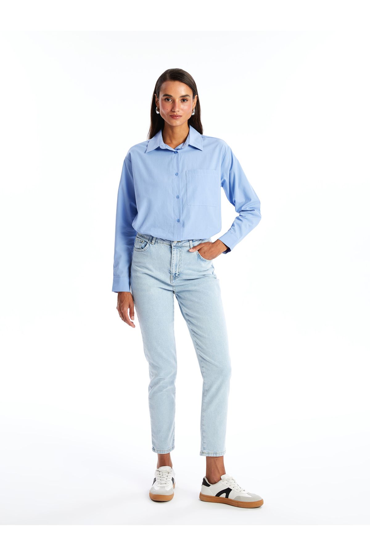 LC Waikiki Damskie Spodnie Jeansowe – Mom Fit Kobieta - 38