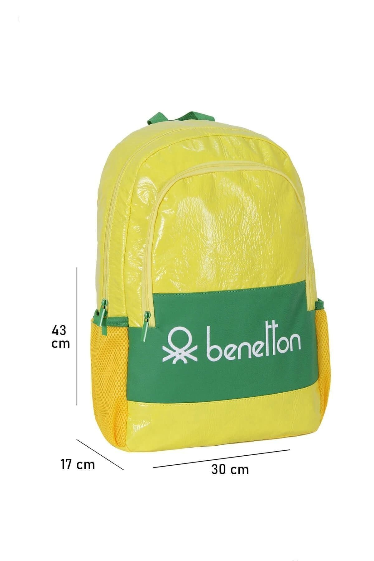 کوله‌پشتی 70147 زرد United Colors of Benetton اورجینال - تصویر 6
