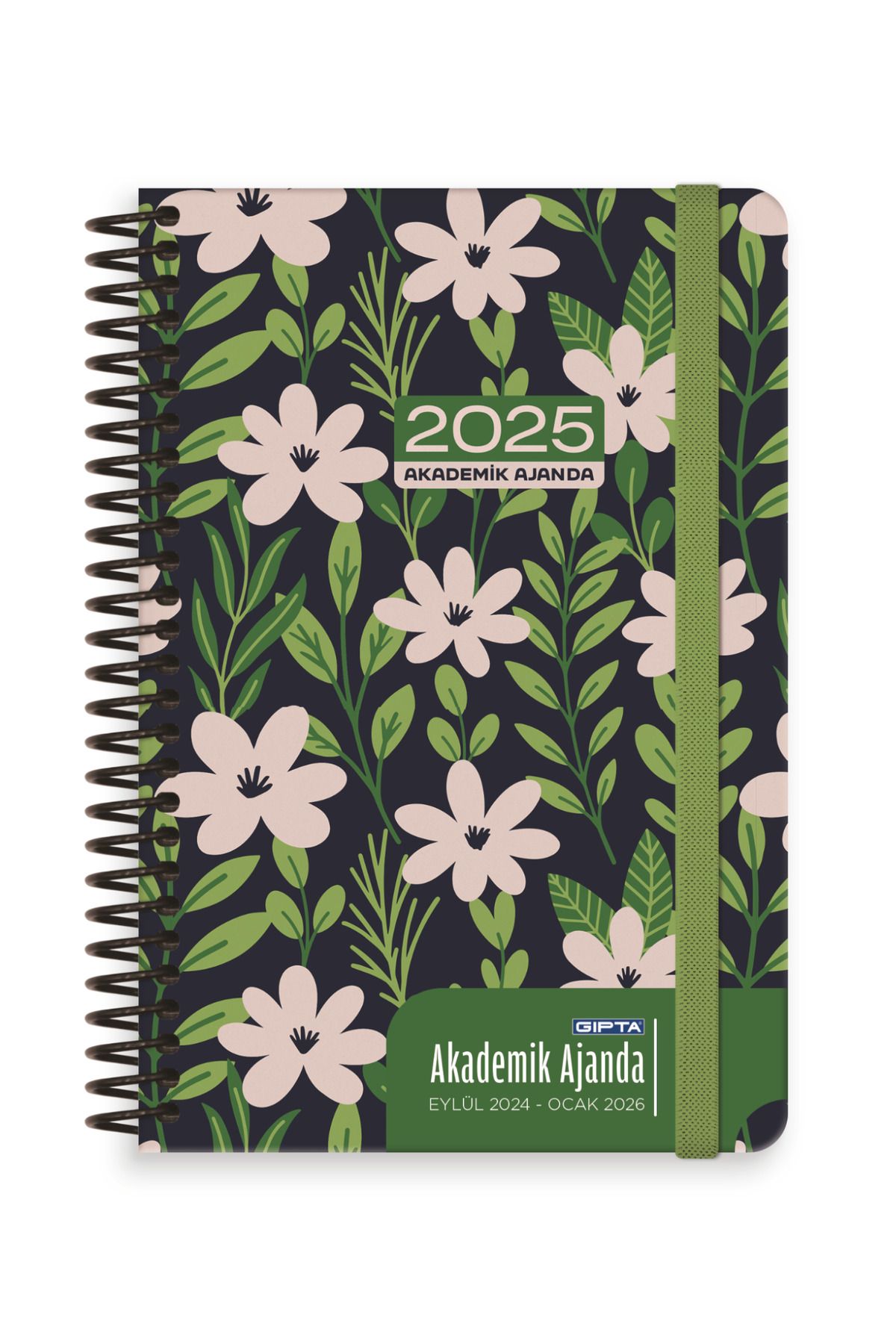 2025 Akademik Ajanda 460-SHK 17x24 Spiralli Sert Kapak Haftalık Ajanda