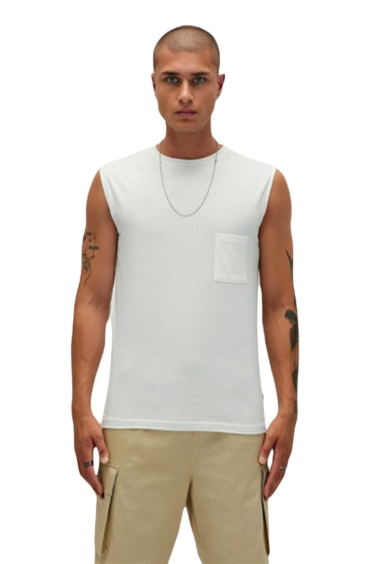 زیرپیراهن مردانه سفید مایل به تاپ تاپ تاپ Bad Bear