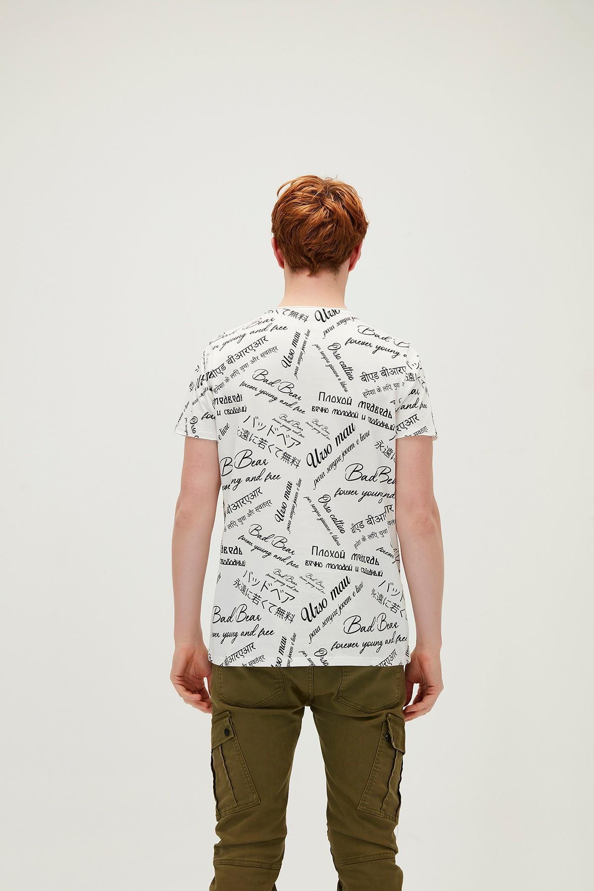 تیشرت Bad Bear اورجینال مردانه برند بد بیر 21.01.07.031-C04 21.01.07.031-c04 Language Men's T-shirt - تصویر 5