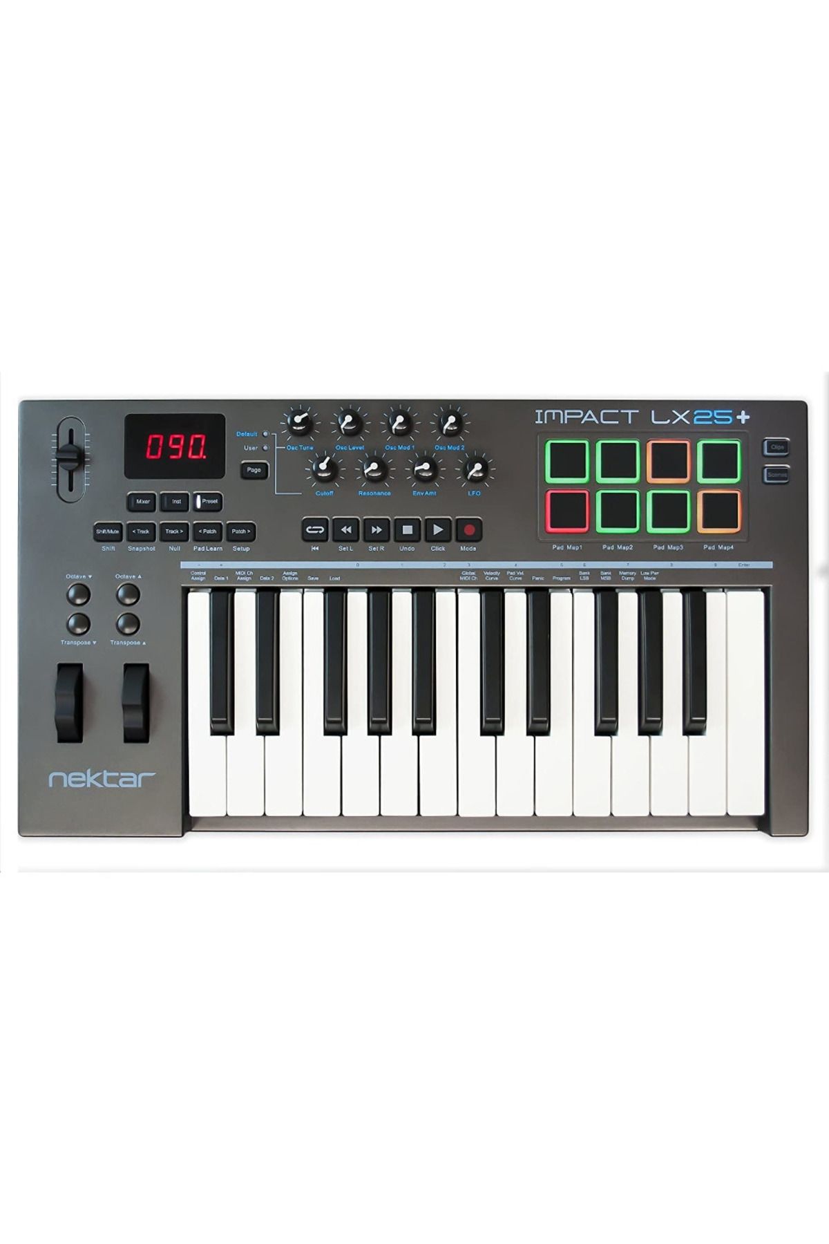 EG Maske Nektar Impact LX25+ USB Midi Klavye