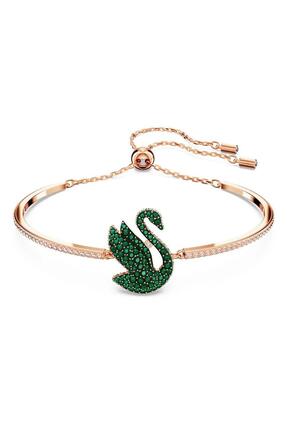 Swarovski 5650065 Bilezik Cex Iconic Swan:soft Bangle Gre/ros M