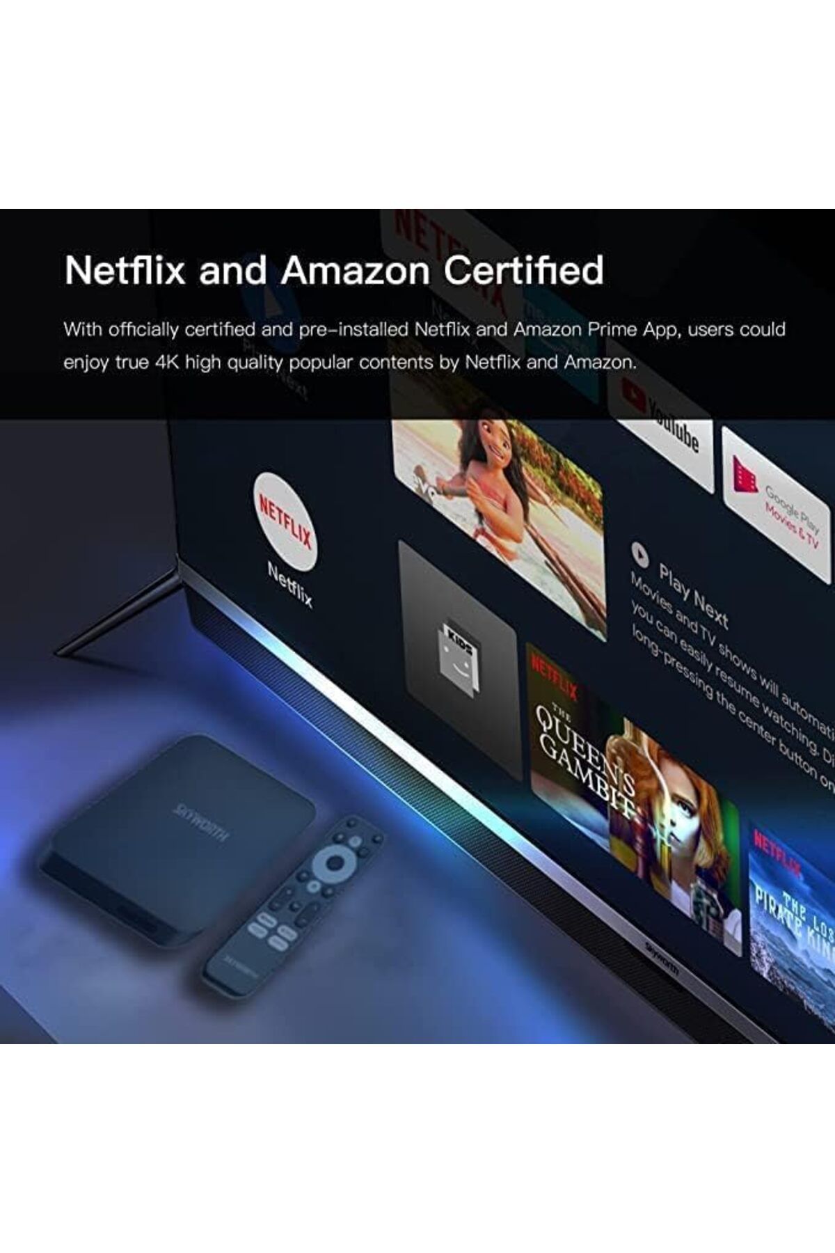 Skyworth-LEAP-S1 Smart Box Android TV, Set Top Box, OTT Box, Android 10 5