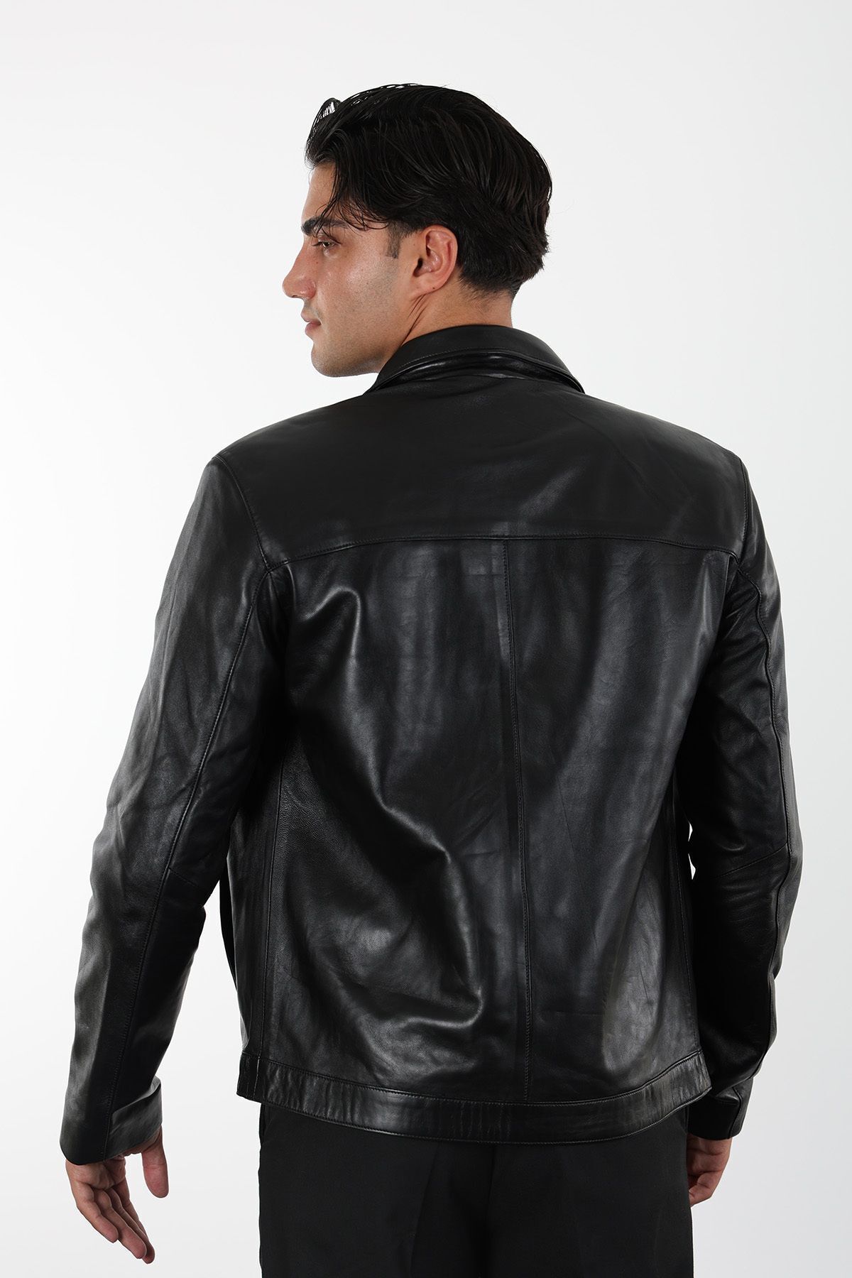 ژاکت مردانه مشکی Derihouse | ATLANTA-S اورجینال - تصویر 4