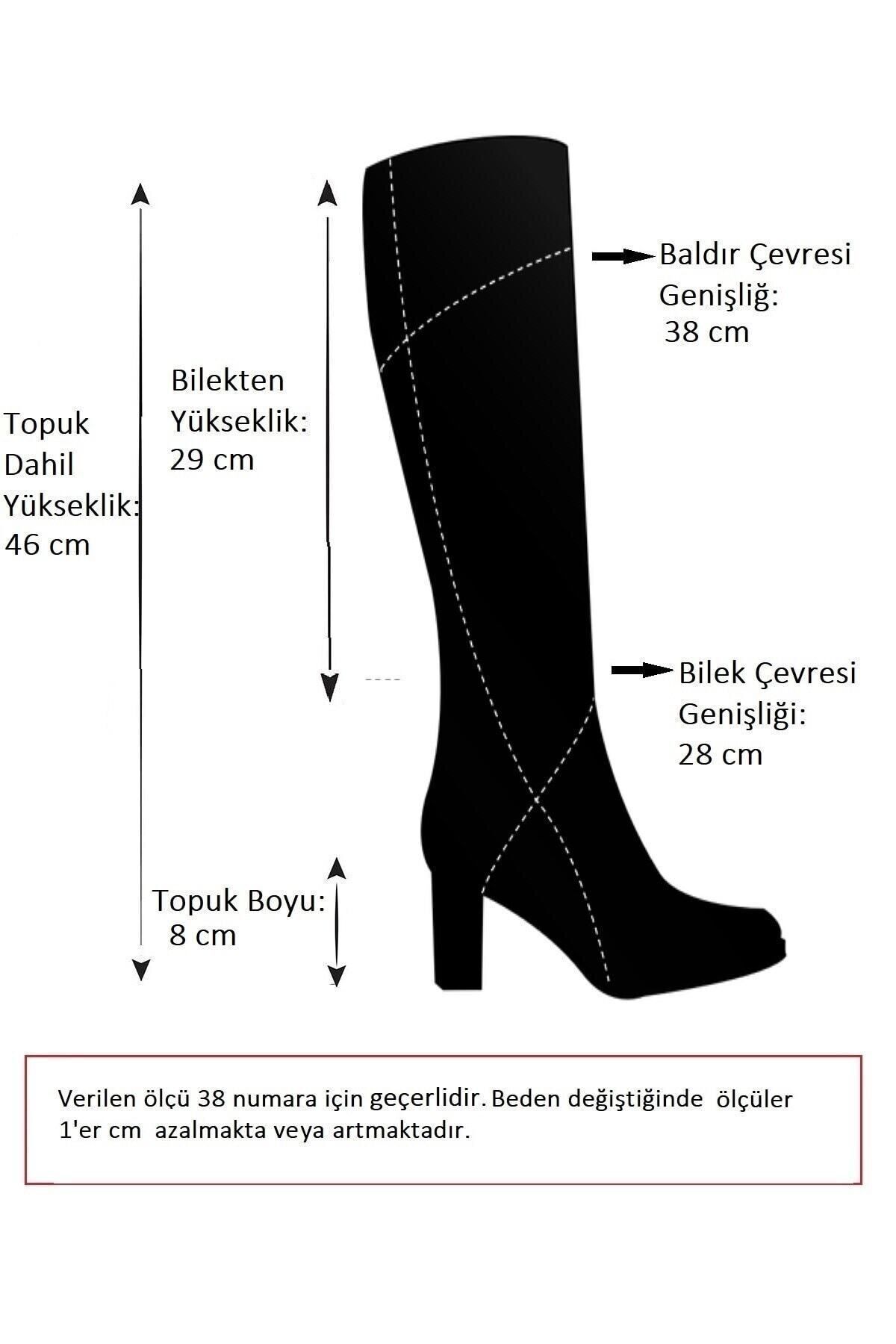 چکمه مشکی زنانه G674252002 اورجینال Fox Shoes