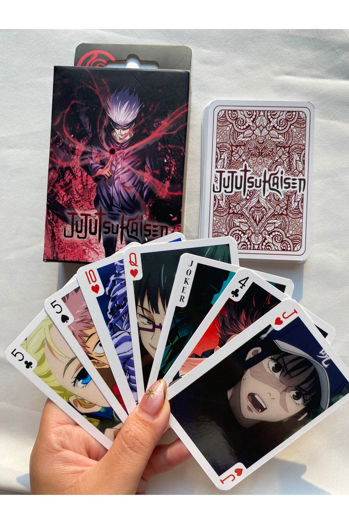 Wisevelya Anime Jujutsu Kaisen İskambil Kartı