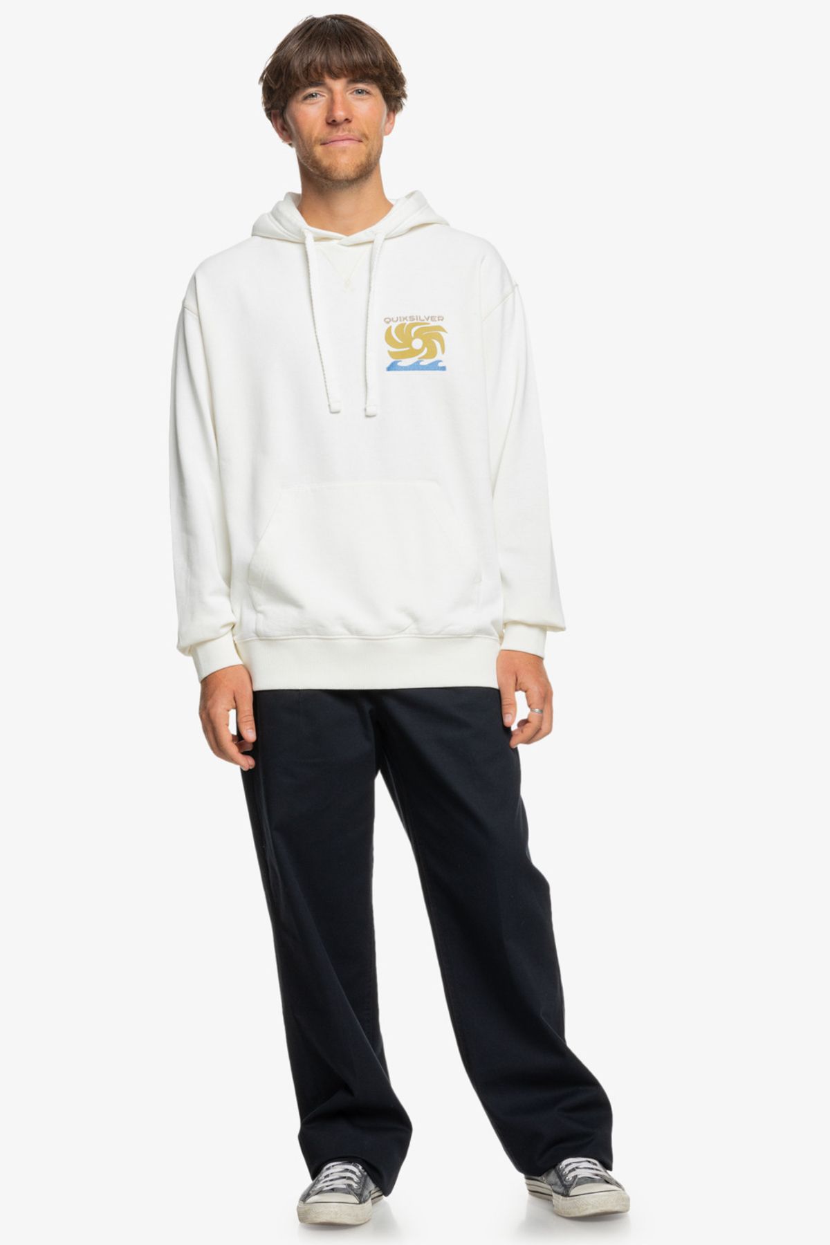 Quiksilver-Eco Collision Pullover Hoodie - 100% autentická továreň Algodon 7