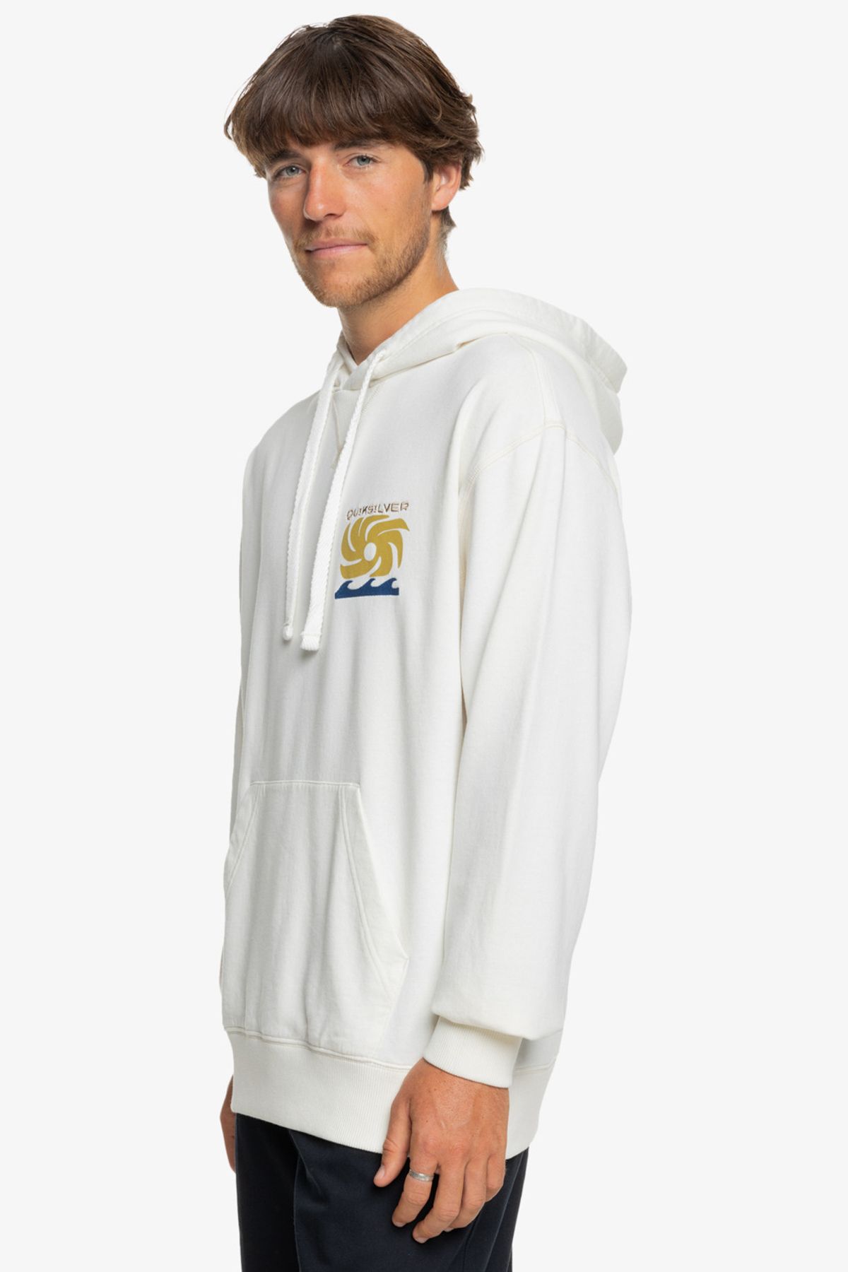 Quiksilver-Eco Collision Pullover Hoodie - 100% autentická továreň Algodon 5