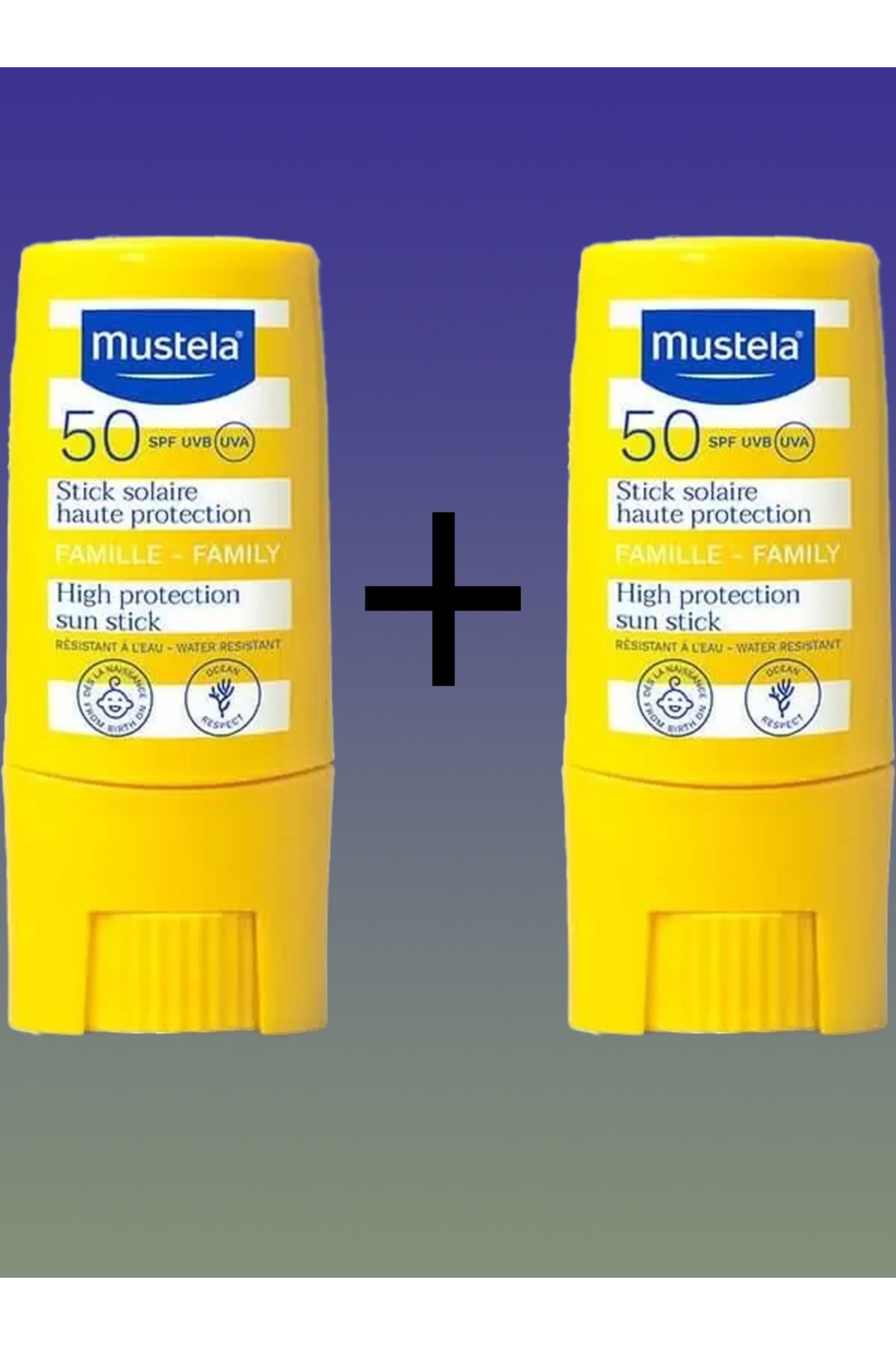 Mustela SPF50+ Çok Yüksek Koruma Faktörlü Güneş Stick 9 ml X2