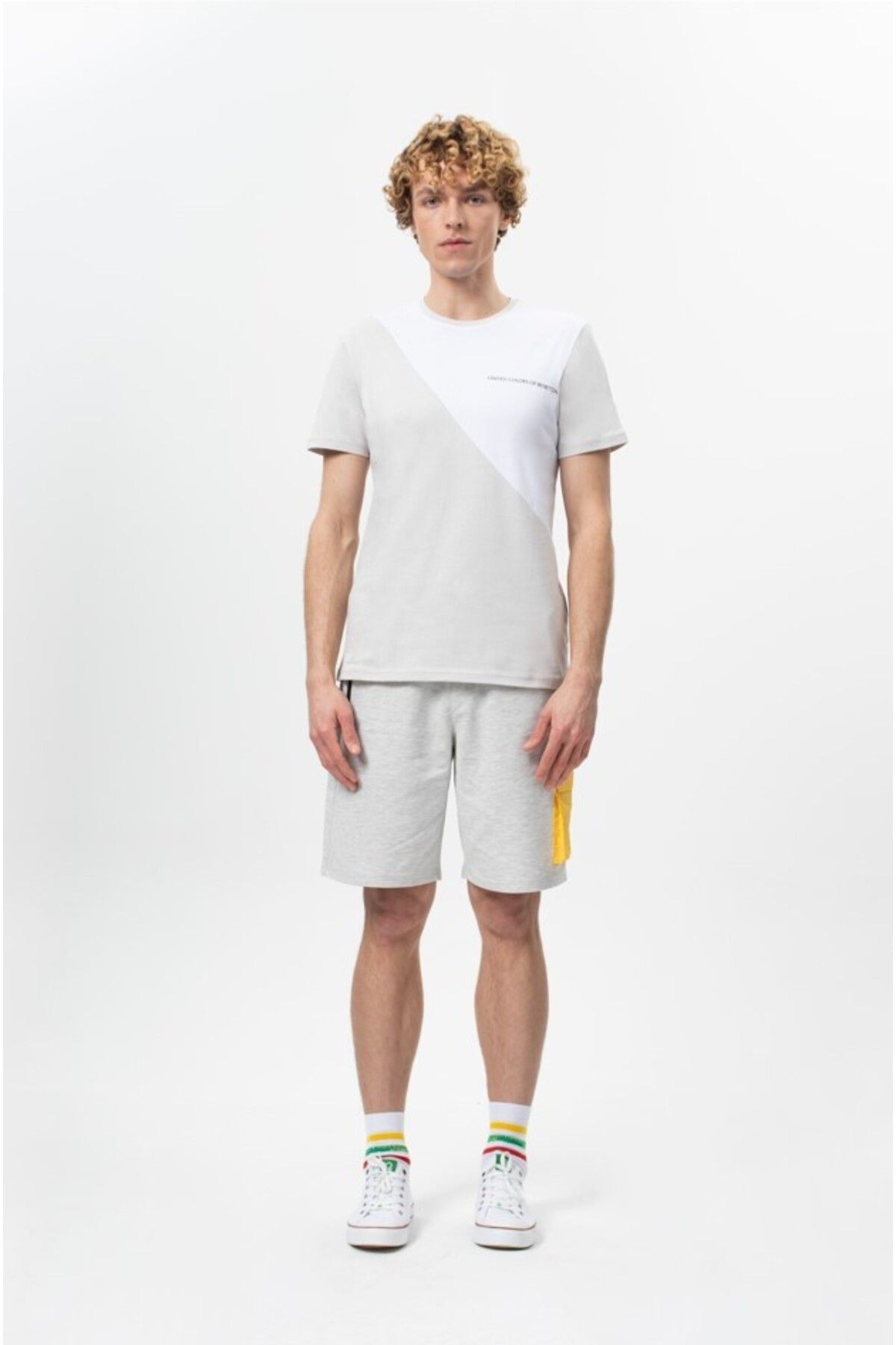 Benetton-تيشيرت رجالي M20448 71390 1