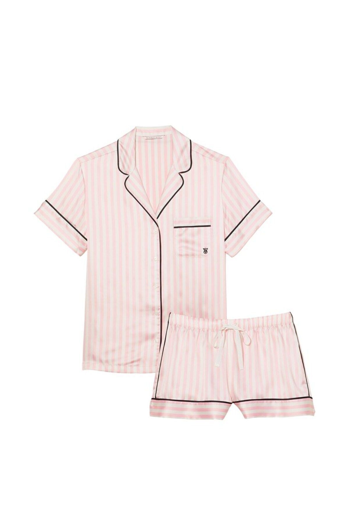 Victoria s Secret Satin Short Pajama Set Trendyol