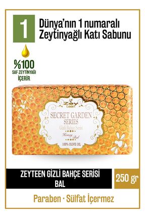 Olivos Doğal Gizli Bahçe Bal Ve Zeytinyağlı Katı Sabun Zeytinyağı Ballı El Sa...