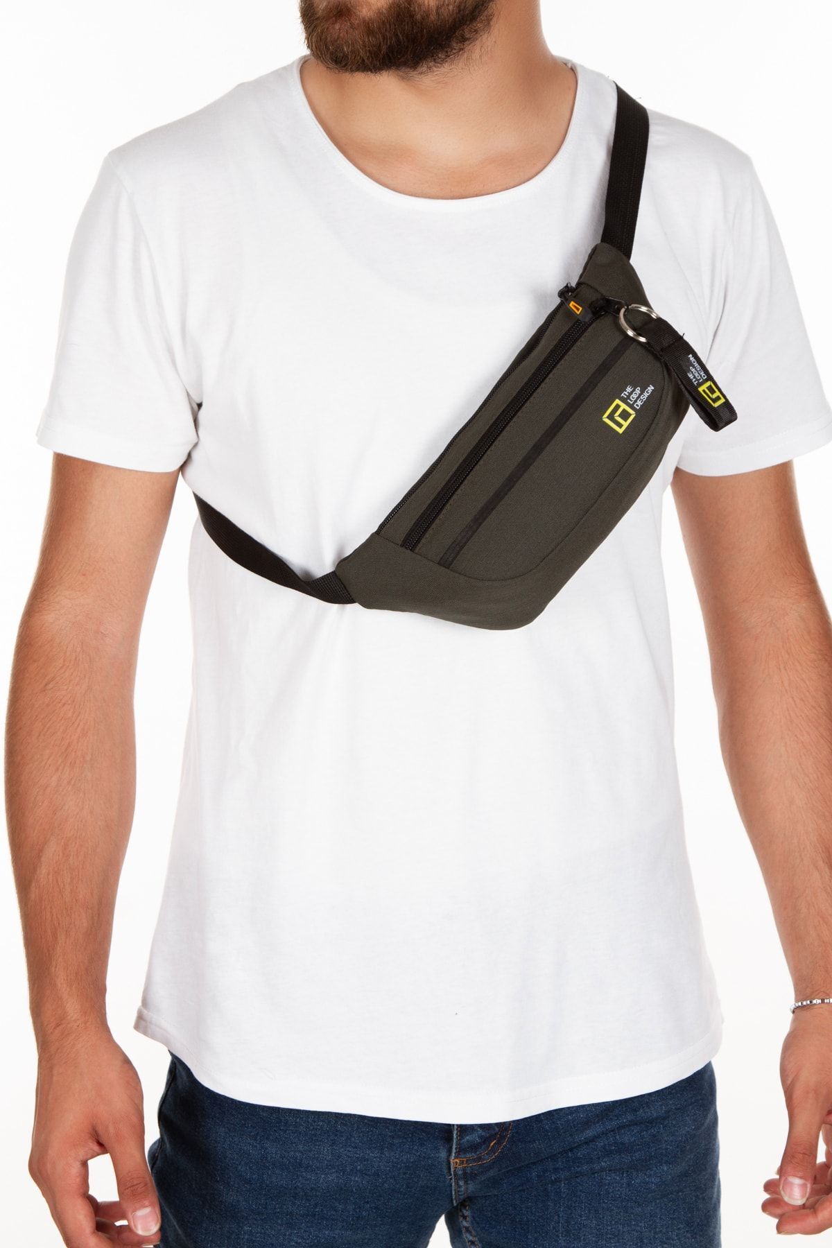 LOOP DESIGN-Unisex Crossbody Bag - Shoulder and Waist Bag, Adjustable Strap 8