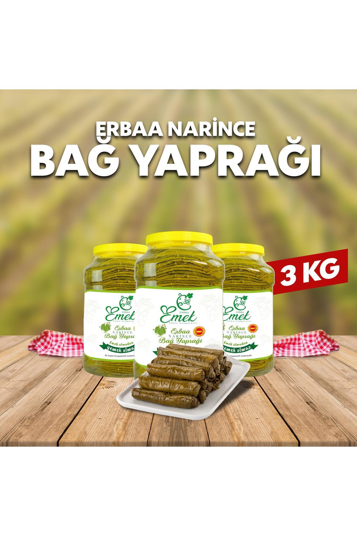 Emek Kadın Kooperatifi Salamura Yaprak 3 Kg