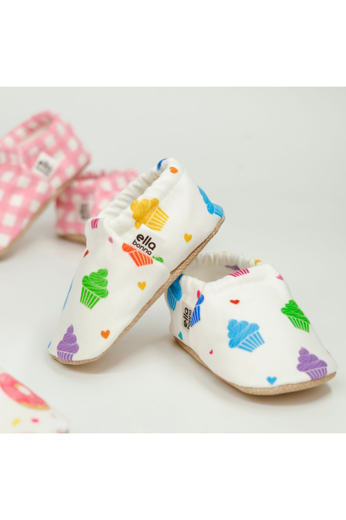 Ella Bonna-Baby-Hausschuhe – rutschfeste Sohle, Cupcake-Hausschuhe, Hausschuhe und Kindergartenschuhe 6