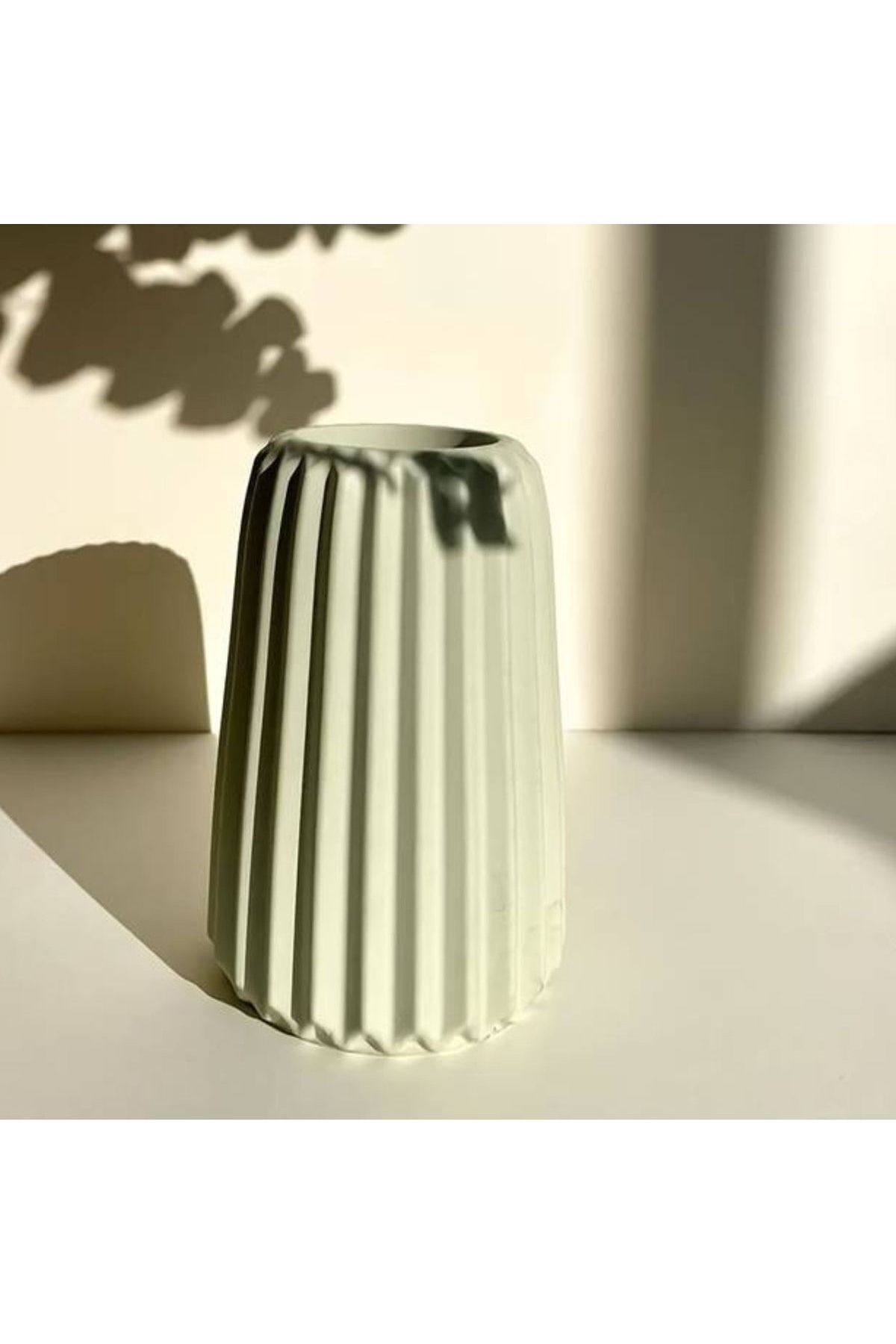 Nordic Style Corrugated Mint Green Vase Nordic Vase 15cm