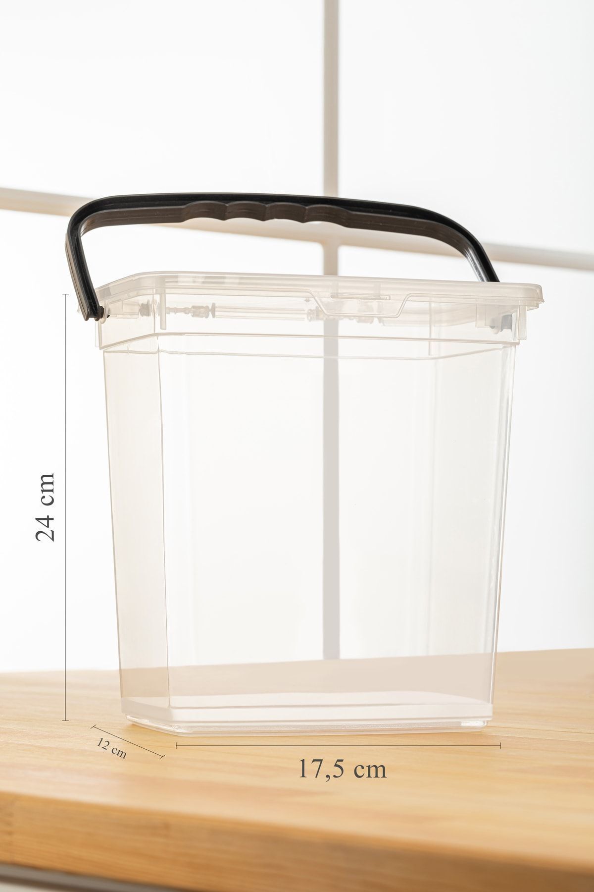 Meleni Home-Set of 2 Detergent Storage Container with Labeled Lid - Portable Tablet Detergent Storage Box Transparent 2