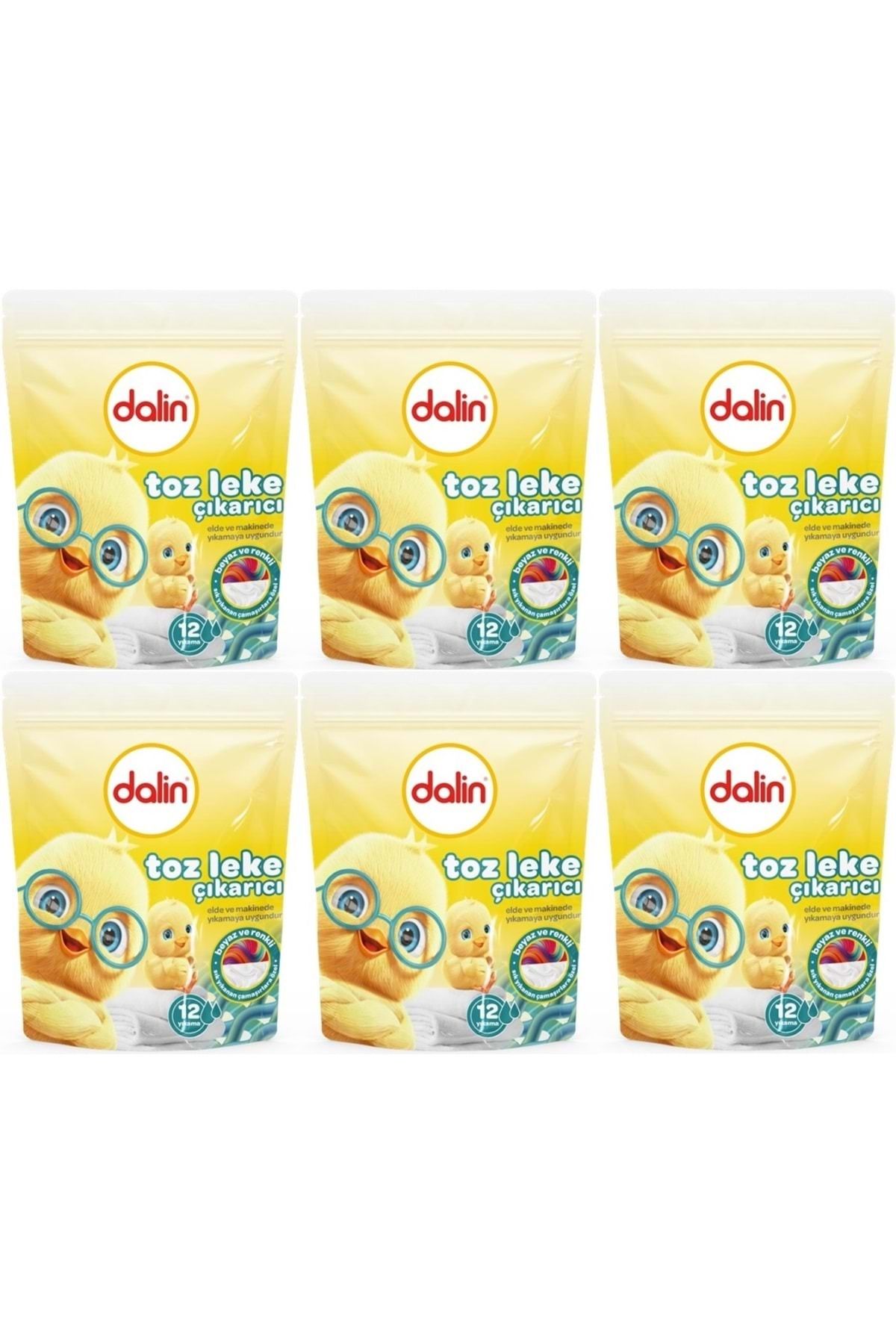 Dalin Toz Leke Çıkarıcı 500GR (Tüm Çamaşırlar / Elde ve Matik) (6 Lı Set)